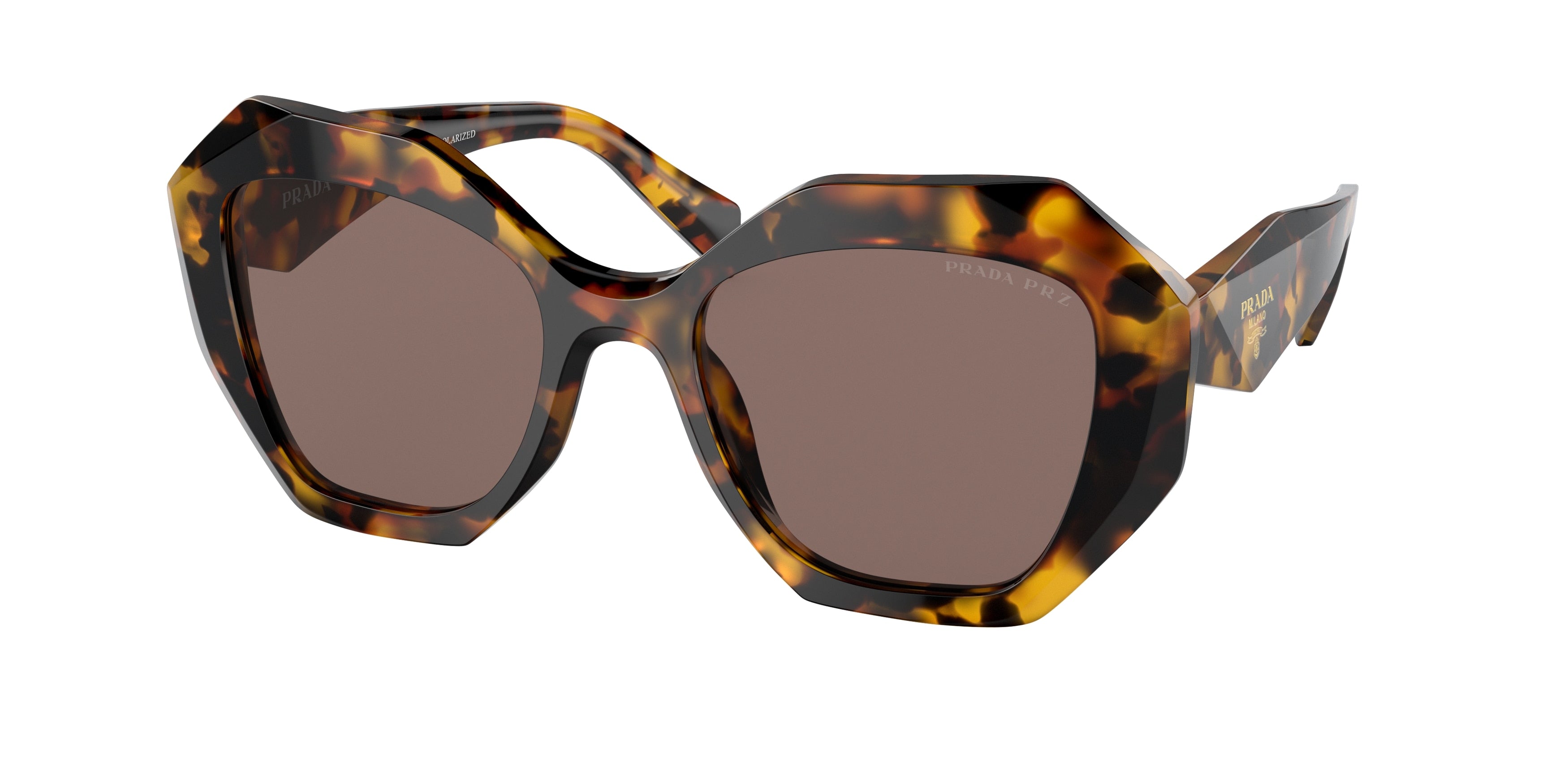 Prada PR16WS Irregular Sunglasses VAU05C-Honey Tortoise 53-145-20 - Color Map Tortoise