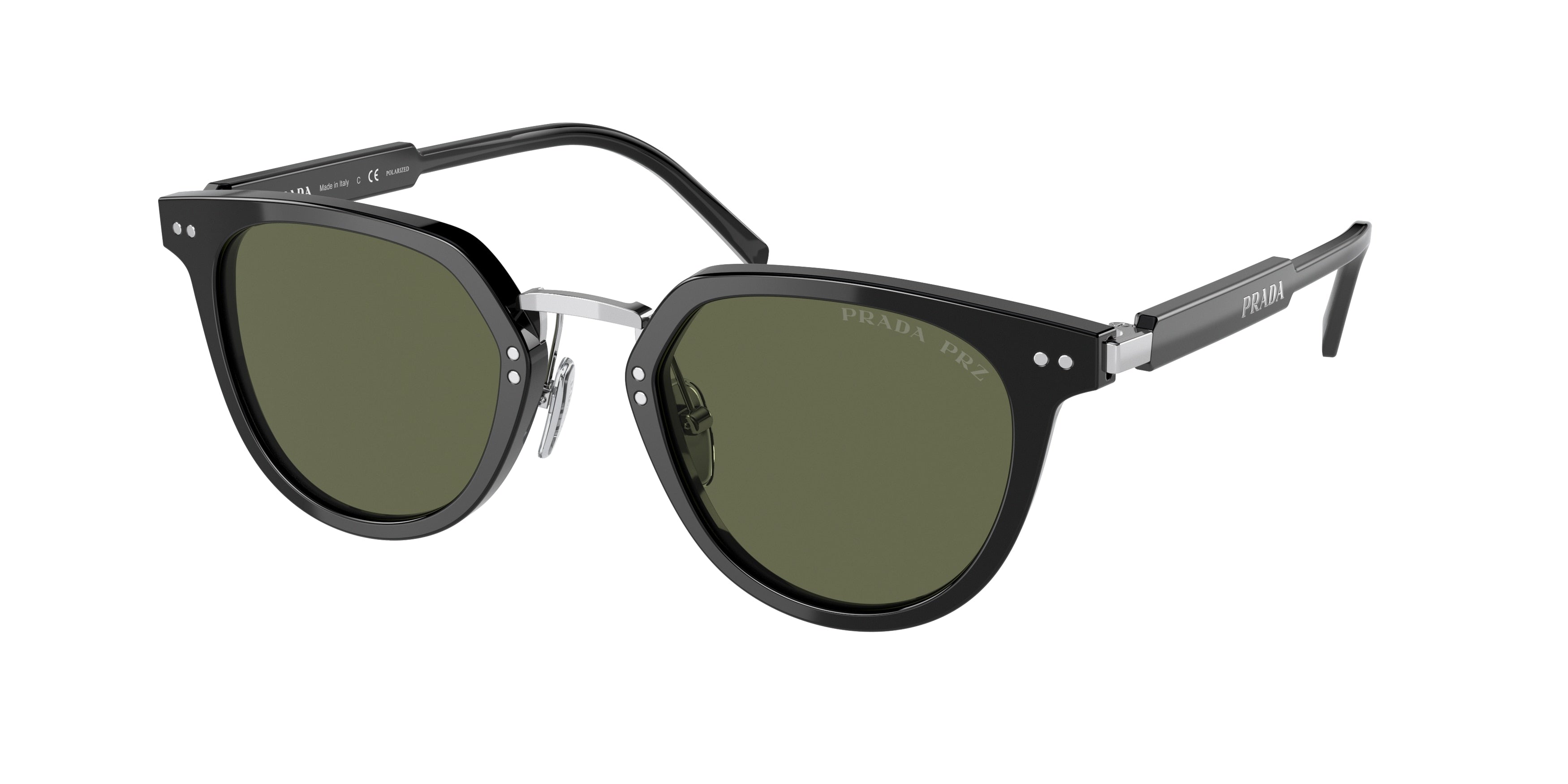 Prada PR17YS Phantos Sunglasses 1AB03R-Black 49-140-22 - Color Map Black