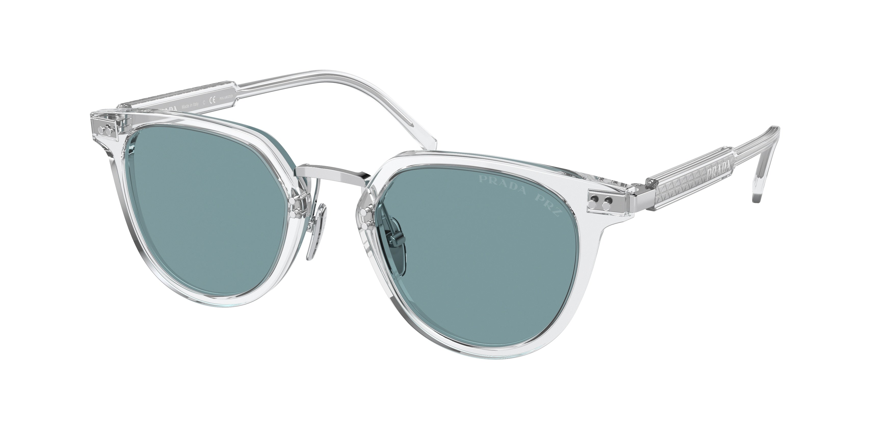 Prada PR17YS Phantos Sunglasses 2AZ04D-Crystal 49-140-22 - Color Map Transparent
