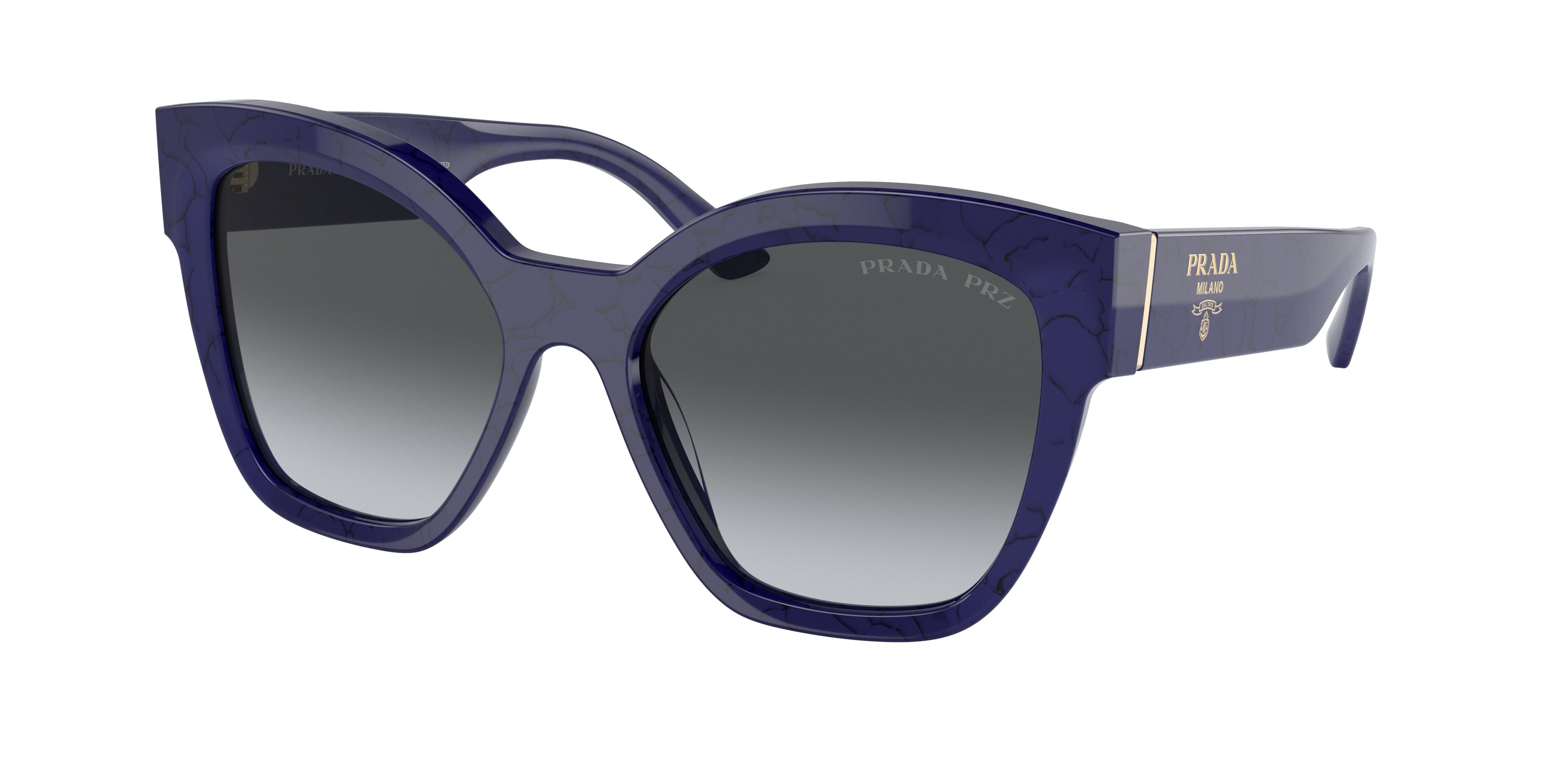 Prada PR17ZS Square Sunglasses 18D5W1-Baltic Marble 54-140-18 - Color Map Blue