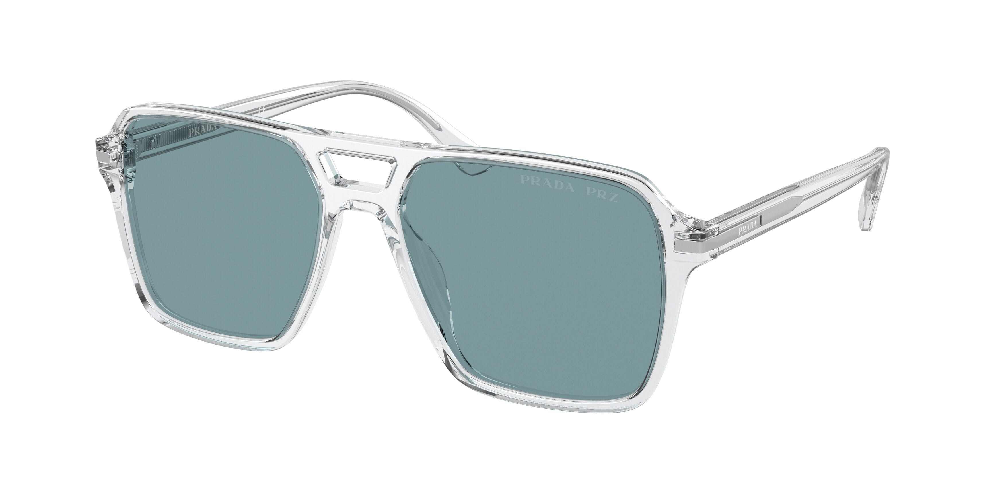 Prada PR20YSF Pilot Sunglasses 2AZ04D-Transparent 56-150-16 - Color Map Transparent