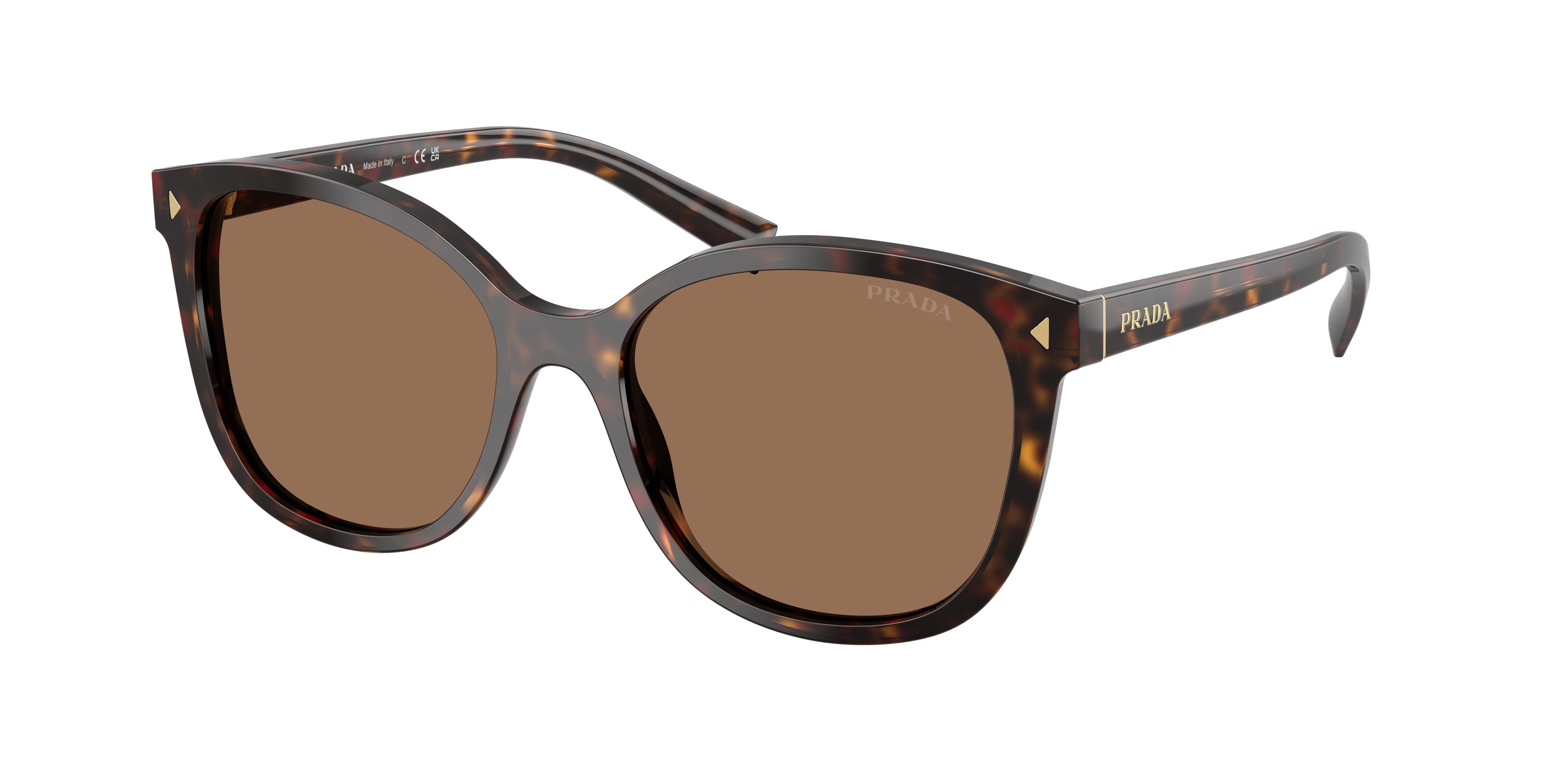 Prada PR22ZSF Square Sunglasses for Women — Free Shipping - 55-145-16 / 17N06B-Root Tortoise