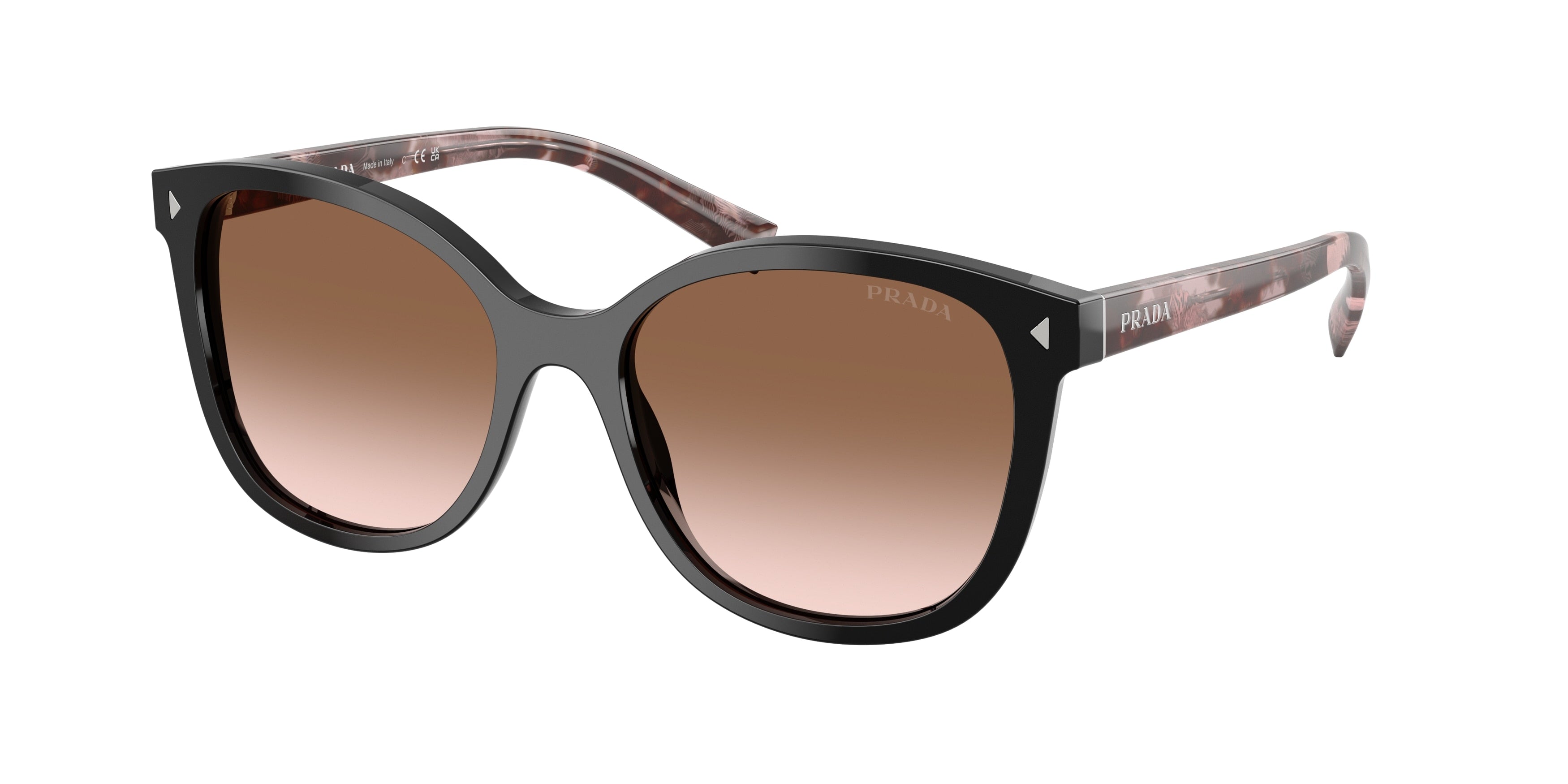 Prada PR22ZSF Square Sunglasses for Women — Free Shipping - 55-145-16 / 28F90P-Black