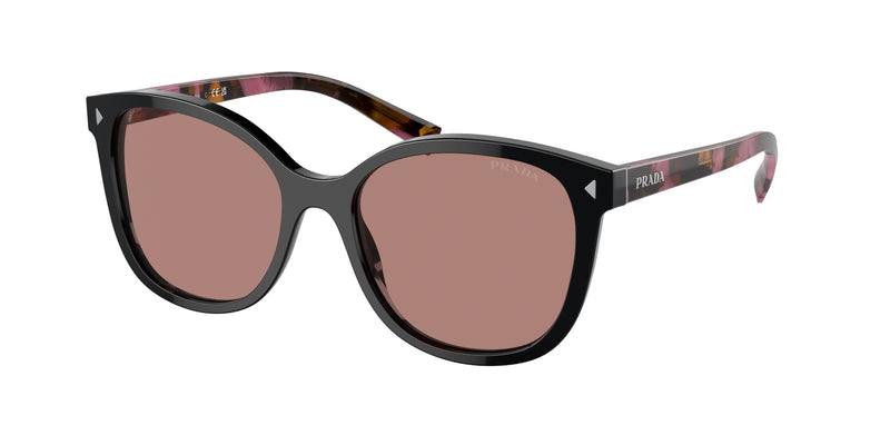 Prada PR22ZS Square Sunglasses 12O10D-Mogano 53-145-17 - Color Map Brown