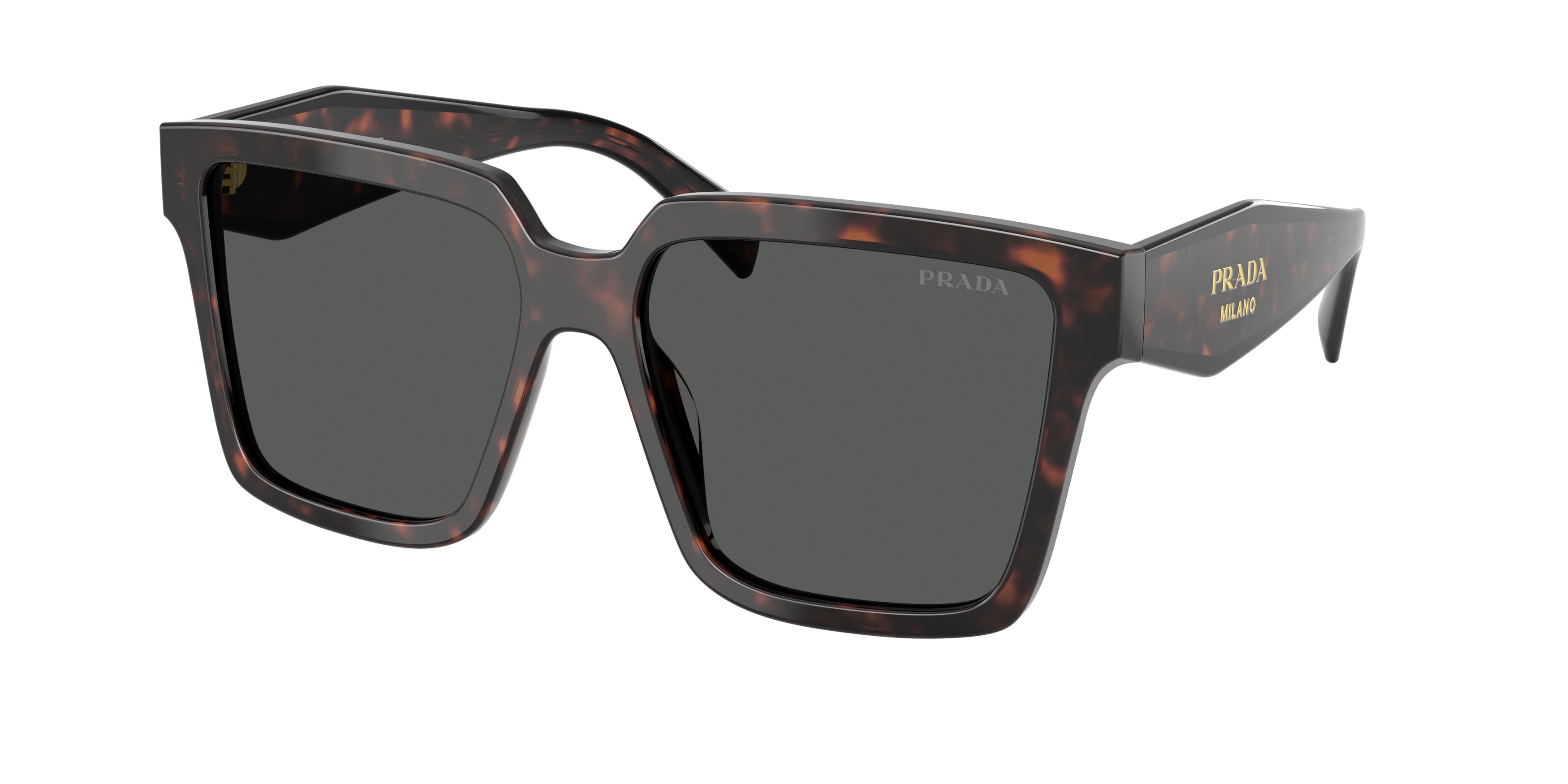 Prada PR24ZS Square Sunglasses 17N40L-Root Tortoise 56-140-16 - Color Map Tortoise