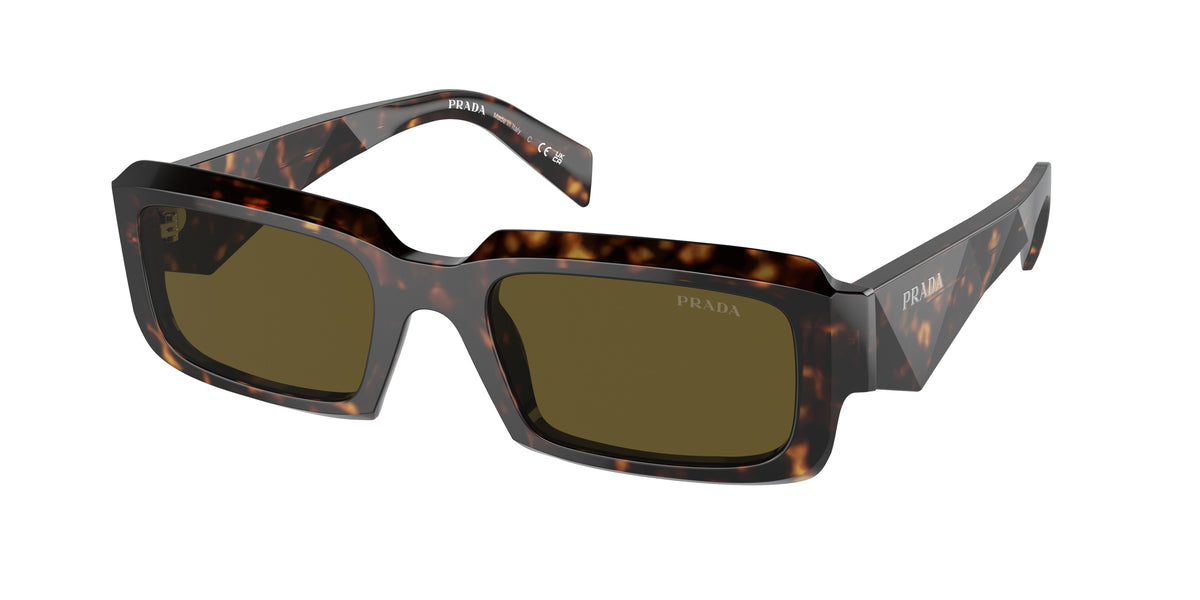 Prada PR27ZSF Irregular Sunglasses 19J09Z-Loden/Black 55-145-19 - Color Map Green