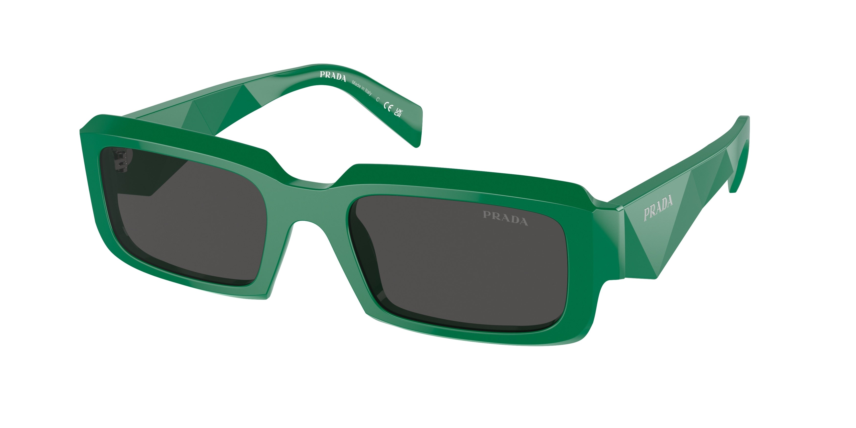 Prada PR27ZS Irregular Sunglasses 11L08Z-Black/Mango 54-145-21 - Color Map Black
