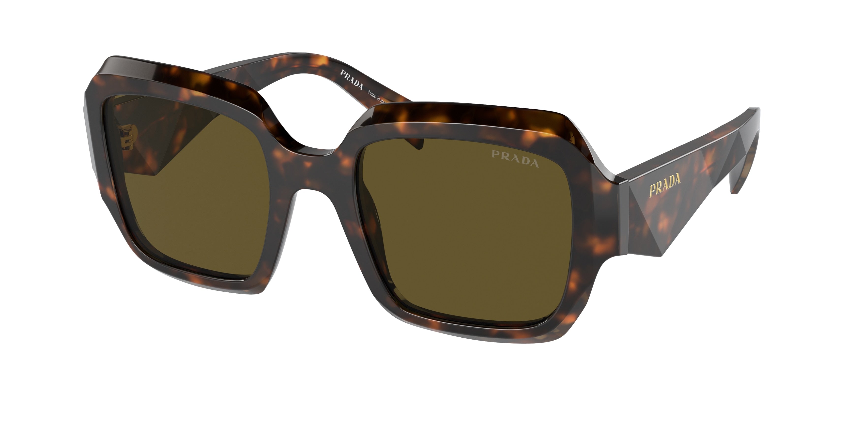 Prada PR28ZS Pillow Sunglasses 14L09Z-Sage/Honey Tortoise 53-145-22 - Color Map Green