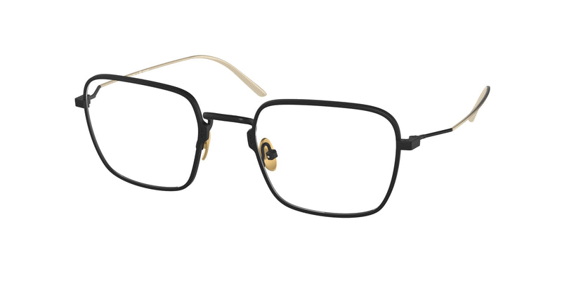 Prada PR51YV Pillow Eyeglasses 04Q1O1-Matte Black 52-145-22 - Color Map Black