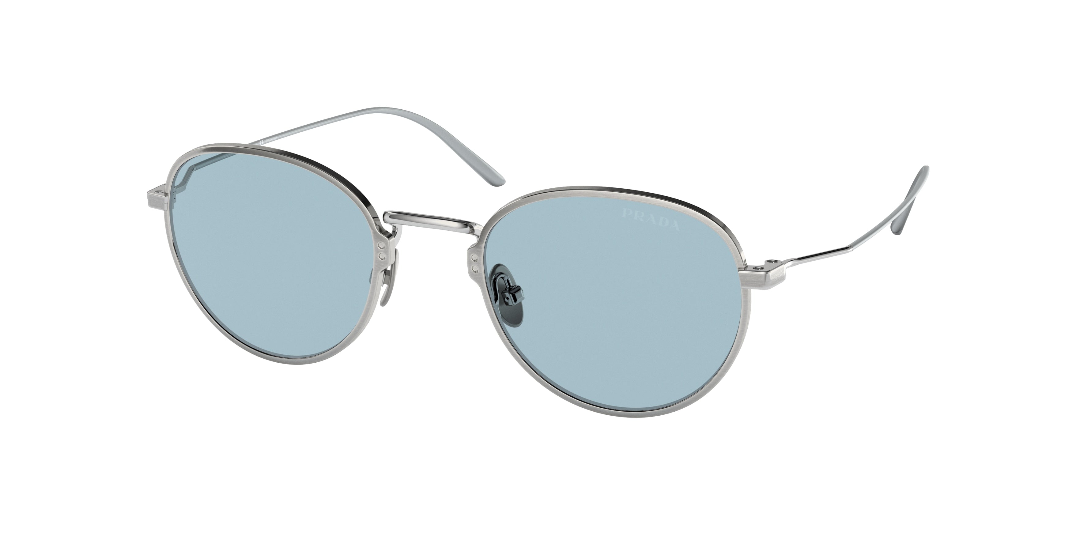 Prada PR53WS Phantos Sunglasses 05Q05I-Satin Titanium 50-145-22 - Color Map Grey