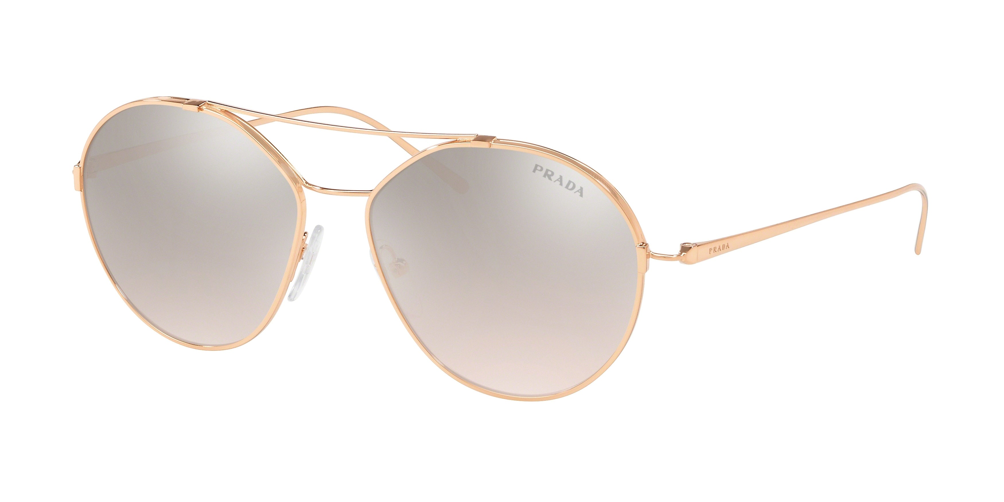 Prada CONCEPTUAL PR56US Irregular Sunglasses SVF204-Pink Gold 55-140-15 - Color Map Pink