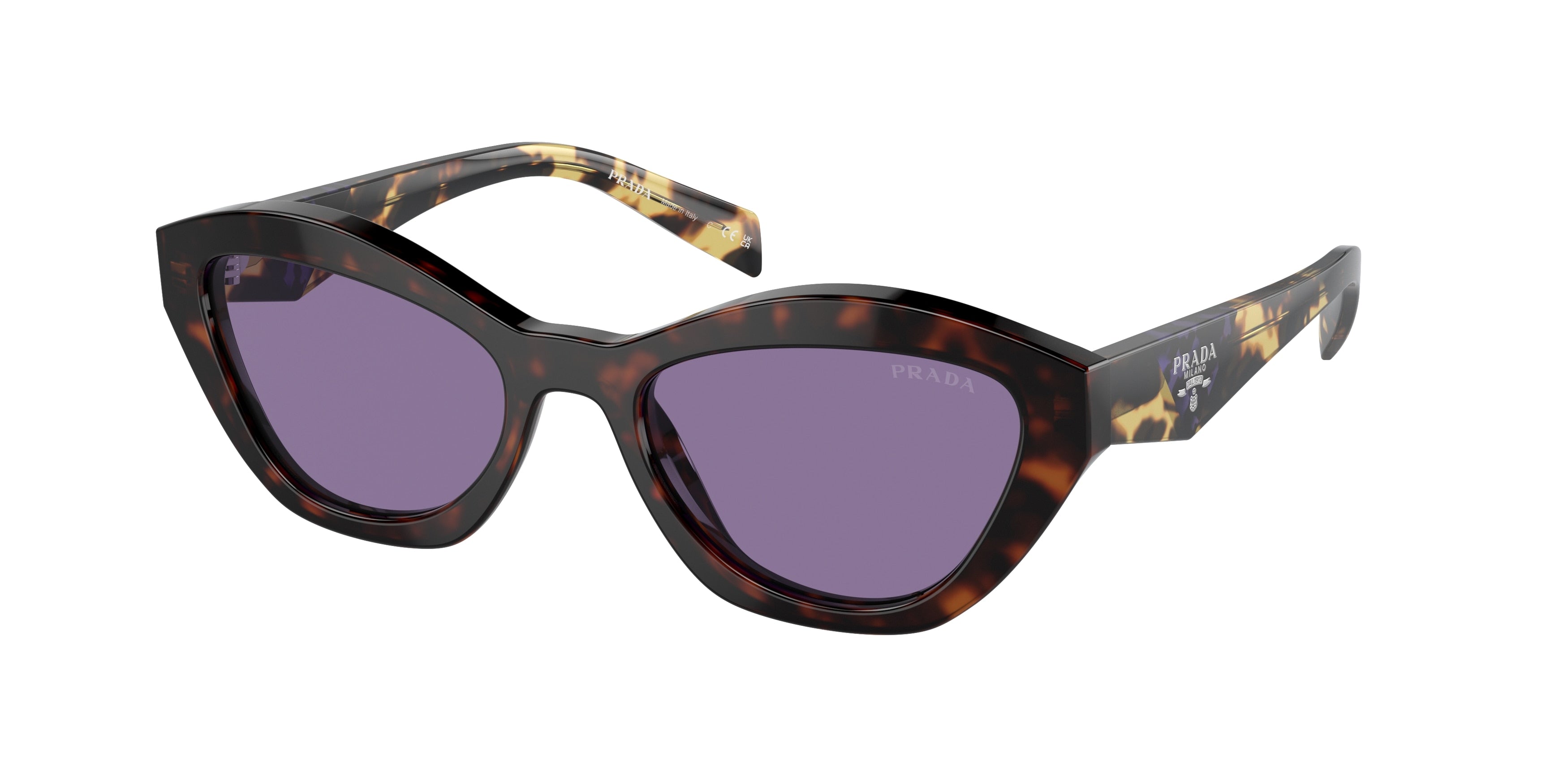 Prada PRA02SF Butterfly Sunglasses 17N50B-Havana 55-140-17 - Color Map Tortoise