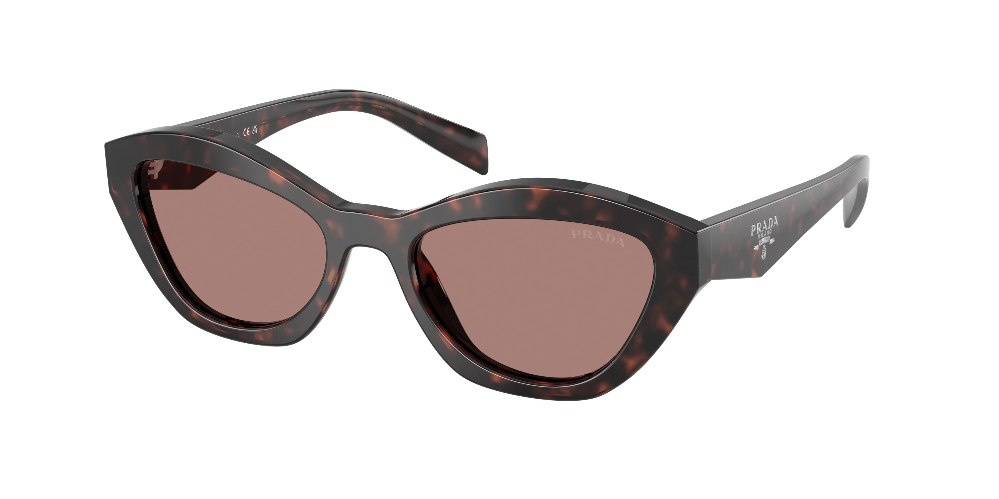 Prada PRA02SF Butterfly Sunglasses 17N60B-Root Tortoise 55-140-17 - Color Map Tortoise