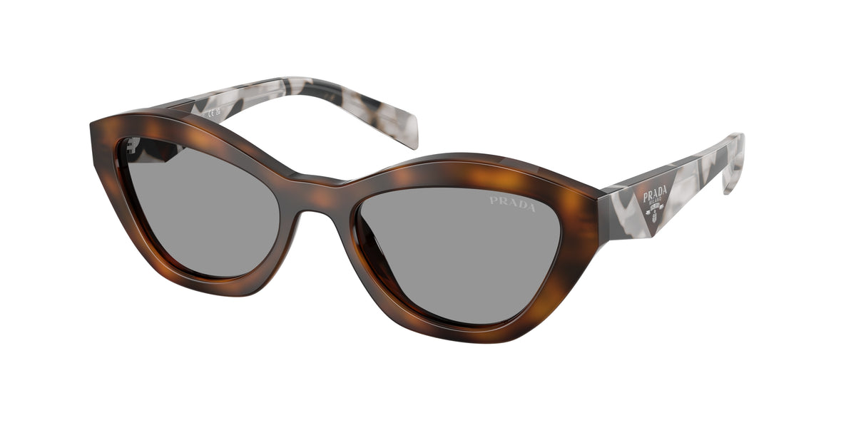 Prada PRA02S Butterfly Sunglasses for Women — Free Shipping - 52-140-19 / 20D50Q-Juniper Tortoise
