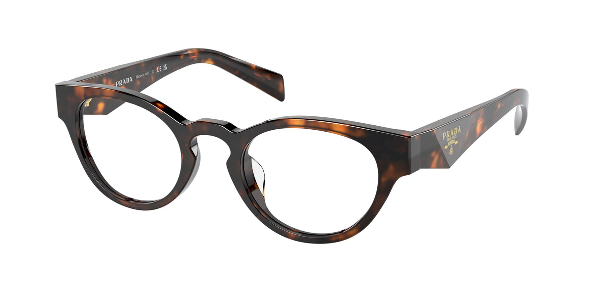 Prada PRA11VD Oval Eyeglasses 14L1O1-Honey Tortoise 49-145-22 - Color Map Tortoise