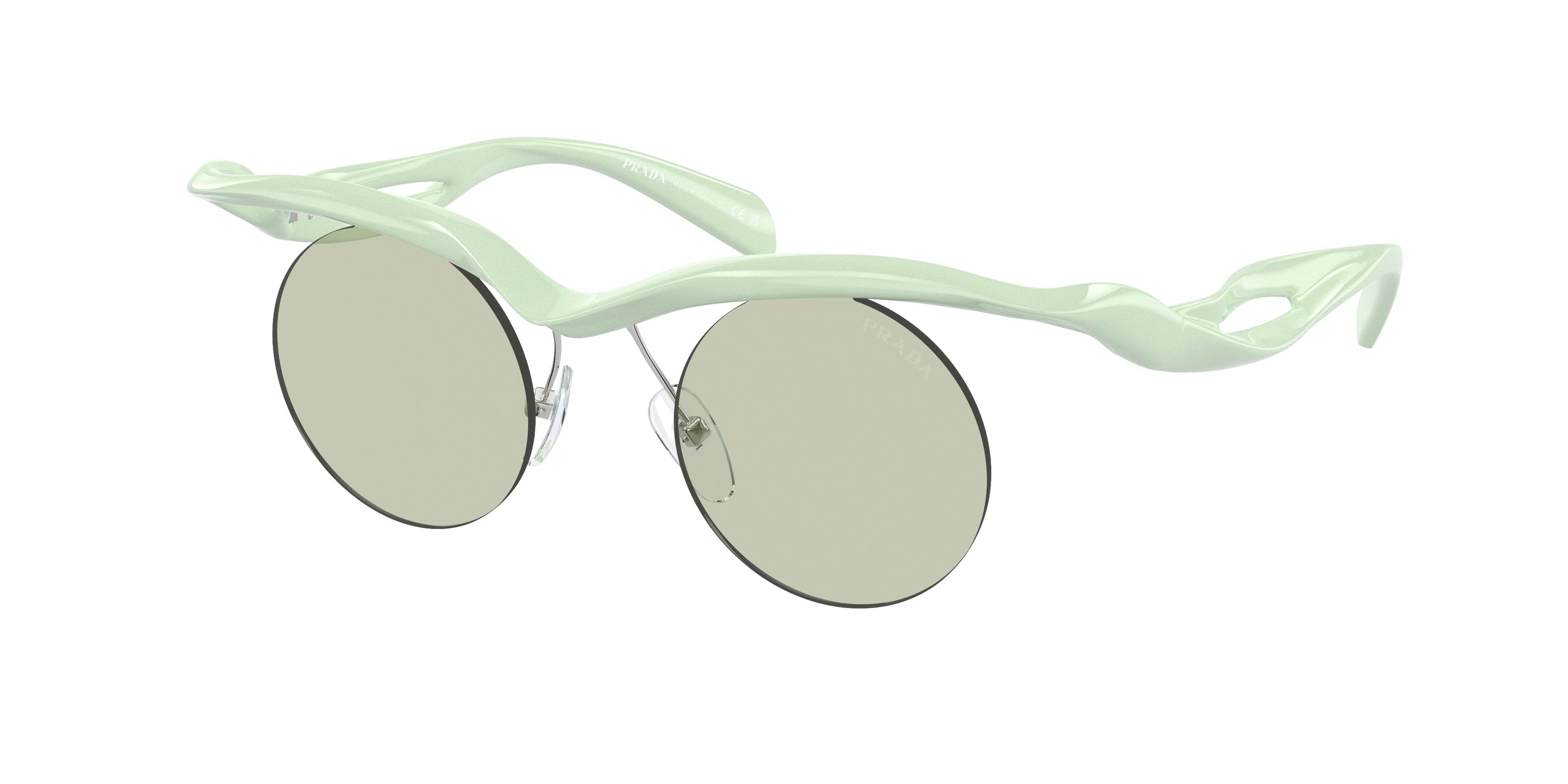 Prada PR A18S Round Sunglasses For Men