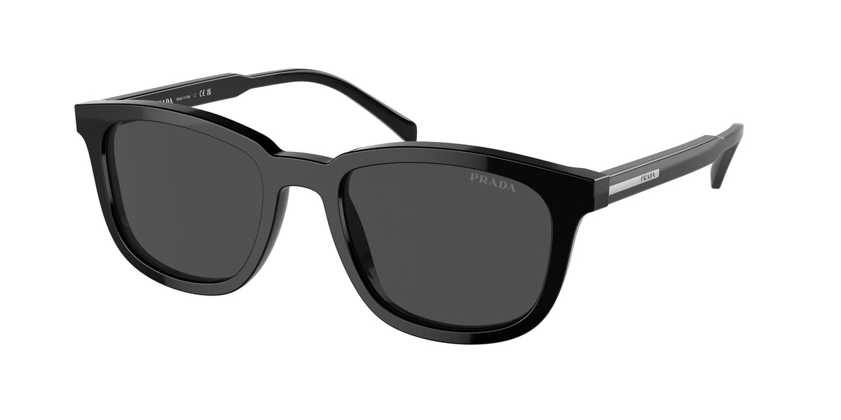 Prada PRA21SF Pillow Sunglasses 16K08Z-Black 54-145-19 - Color Map Black