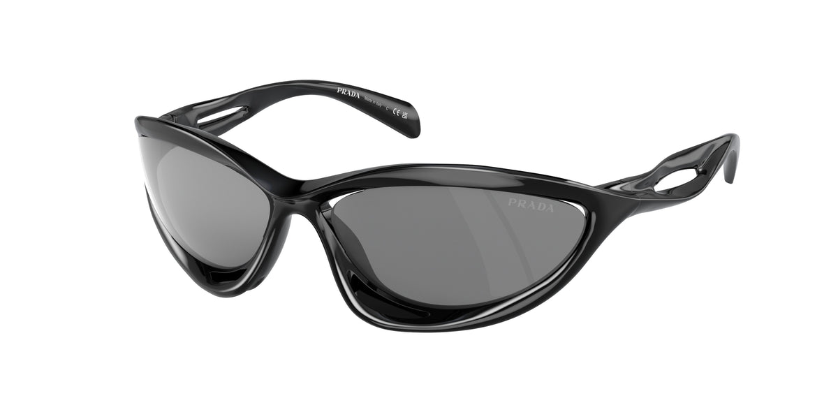 Prada PRA26S Cat Eye Sunglasses 1AB60G-Black 63-130-17 - Color Map Black