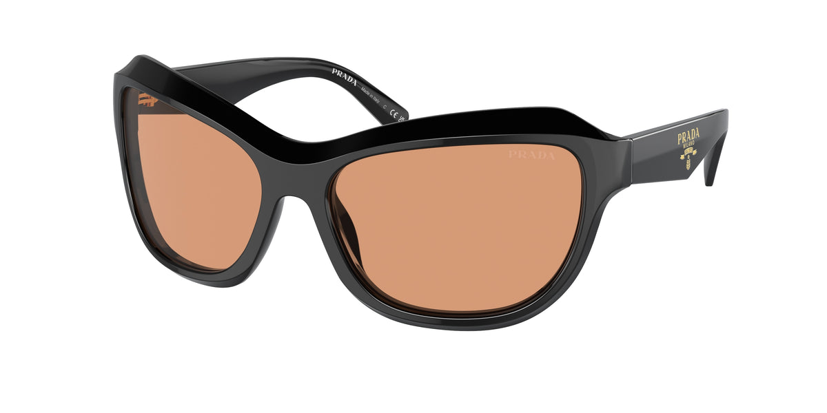 Prada PRA27S Butterfly Sunglasses 16K07V-Black 62-130-17 - Color Map Black
