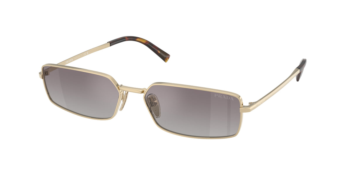 Prada PRA60S Rectangle Sunglasses for Women — Free Shipping - 59-135-16 / ZVN30C-Pale Gold