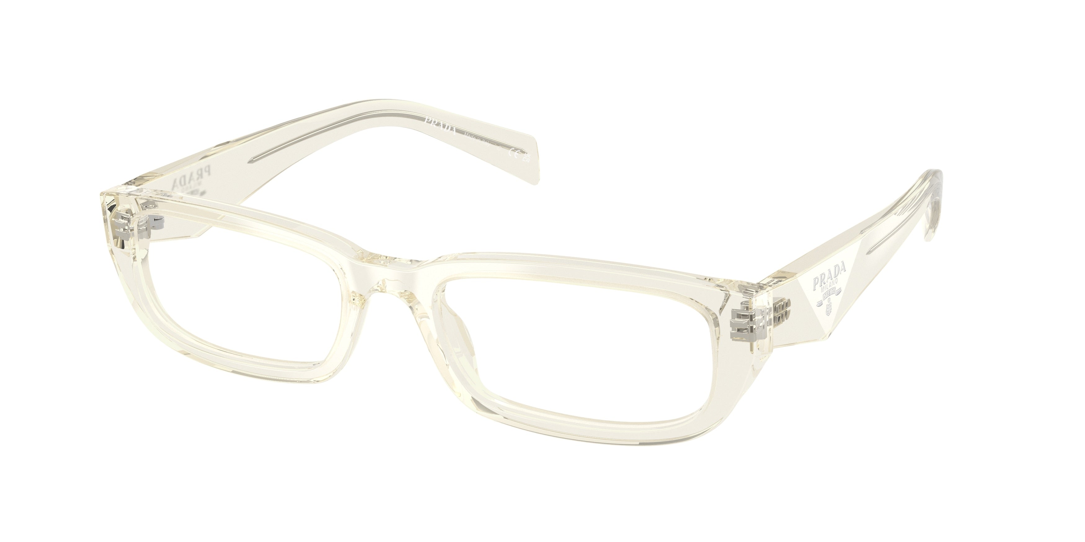 Prada PRB05V Rectangle Eyeglasses 19X1O1-Root/Black 54-145-19 - Color Map Tortoise