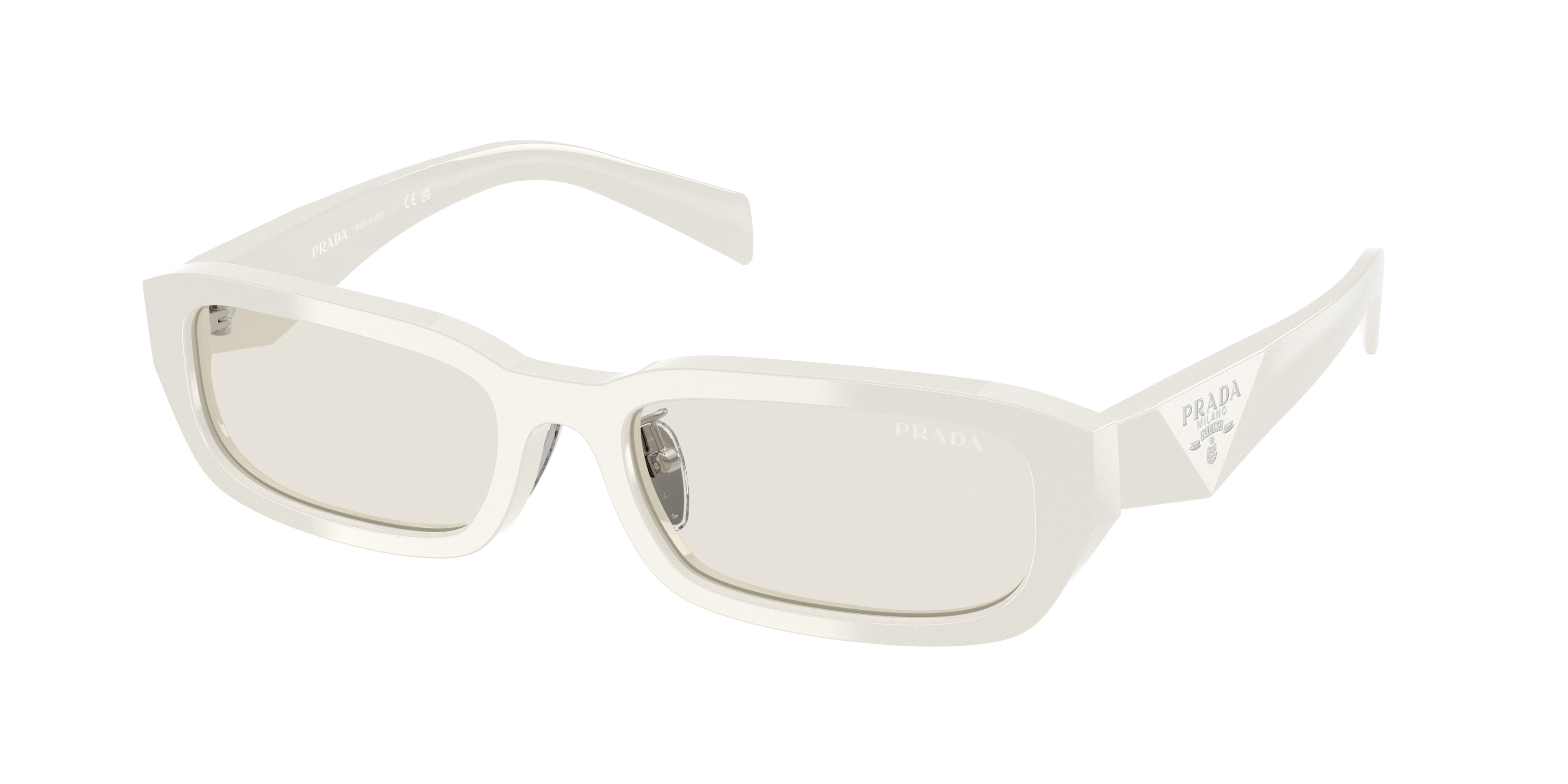 Prada PRB06SF Rectangle Sunglasses 26A40I-Dust 55-145-18 - Color Map Grey