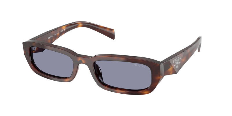 Prada PRB06S Rectangle Sunglasses 15W03N-Classic Tortoise 53-145-19 - Color Map Tortoise