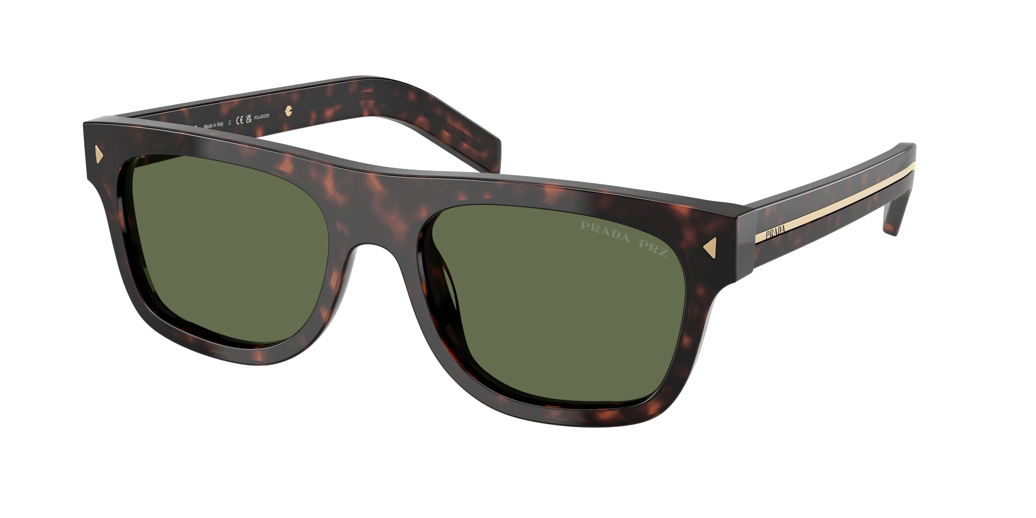 Prada PRB12SF Pillow Sunglasses 17N20G-Root Tortoise 55-145-19 - Color Map Tortoise