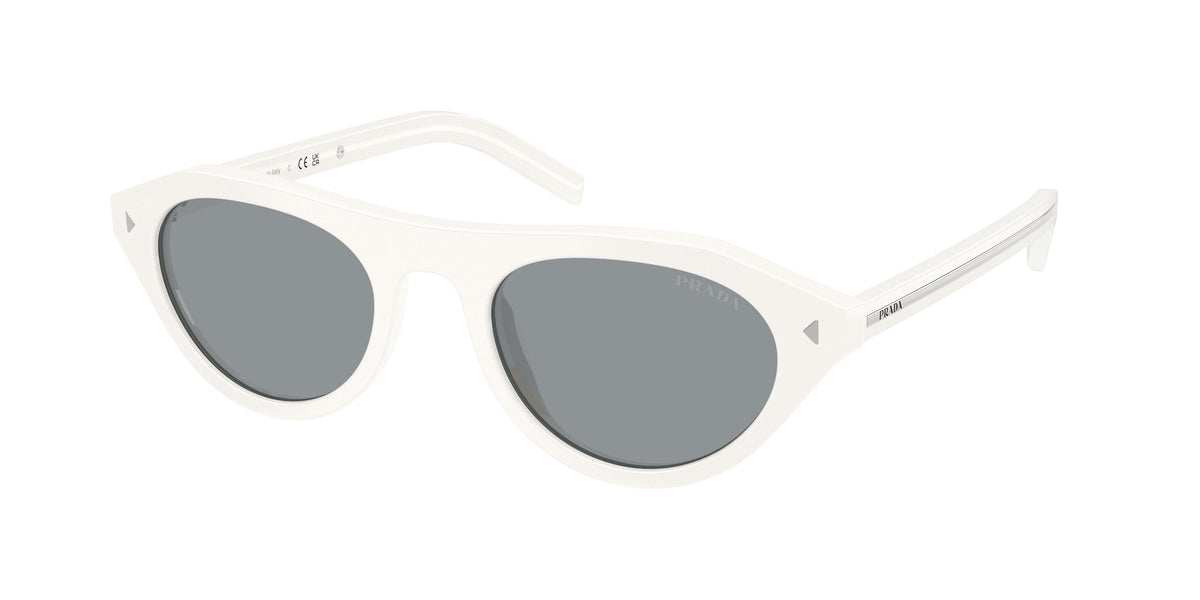 Prada PRB15SF Irregular Sunglasses 17K80R-Talc 52-145-19 - Color Map White