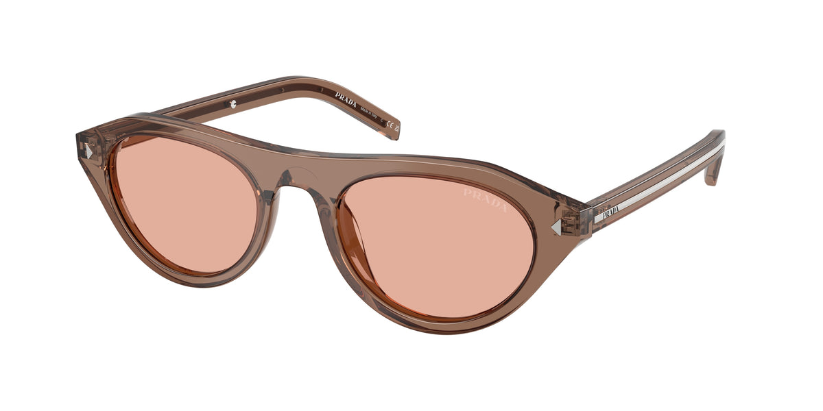 Prada PRB15SF Irregular Sunglasses 28I50W-Transparent Clay 52-145-19 - Color Map Transparent