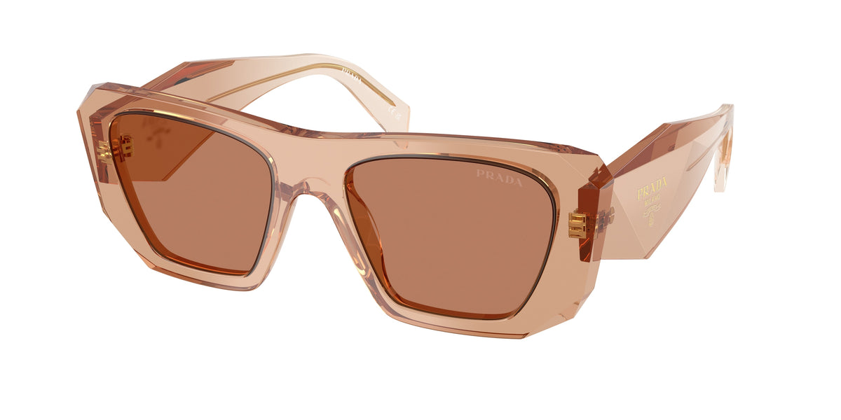 Prada PRB18S Square Sunglasses for Women — Free Shipping - 53-145-19 / 28E90Q-Chocolate