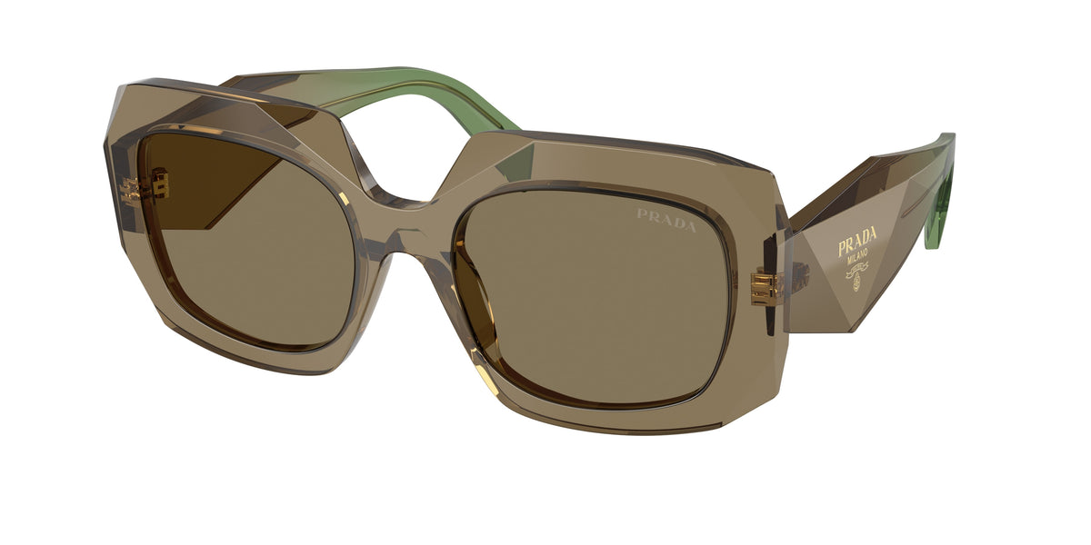 Prada PRB23SF Square Sunglasses for Women — Free Shipping - 55-145-19 / 29E90F-Terra