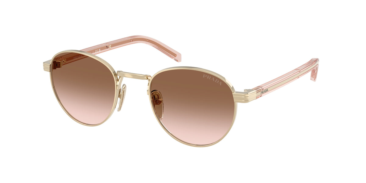 Prada PRB52S Phantos Sunglasses ZVN0A6-Pale Gold 49-145-21 - Color Map Gold