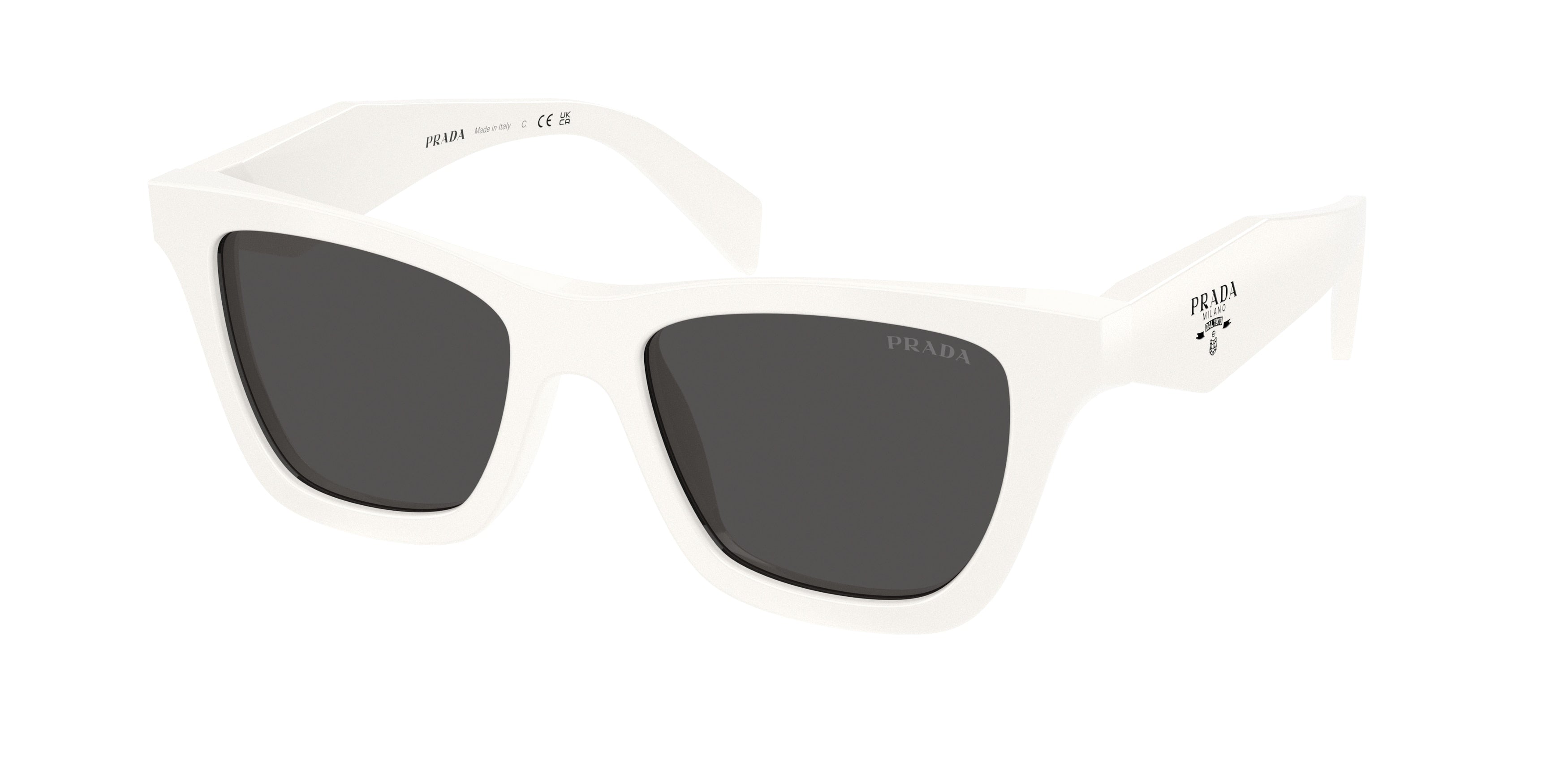 Prada PRC07S Butterfly Sunglasses for Women — Free Shipping - 51-145-18 / 17K08Z-Talc
