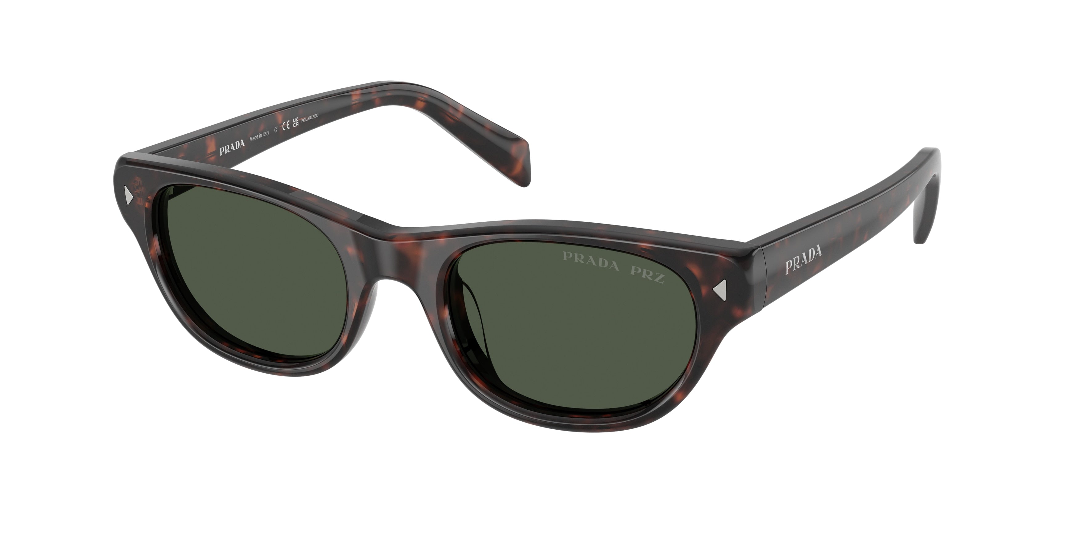 Prada PRC08SF Cat Eye Sunglasses 17N90V-Havana 52-145-19 - Color Map Tortoise