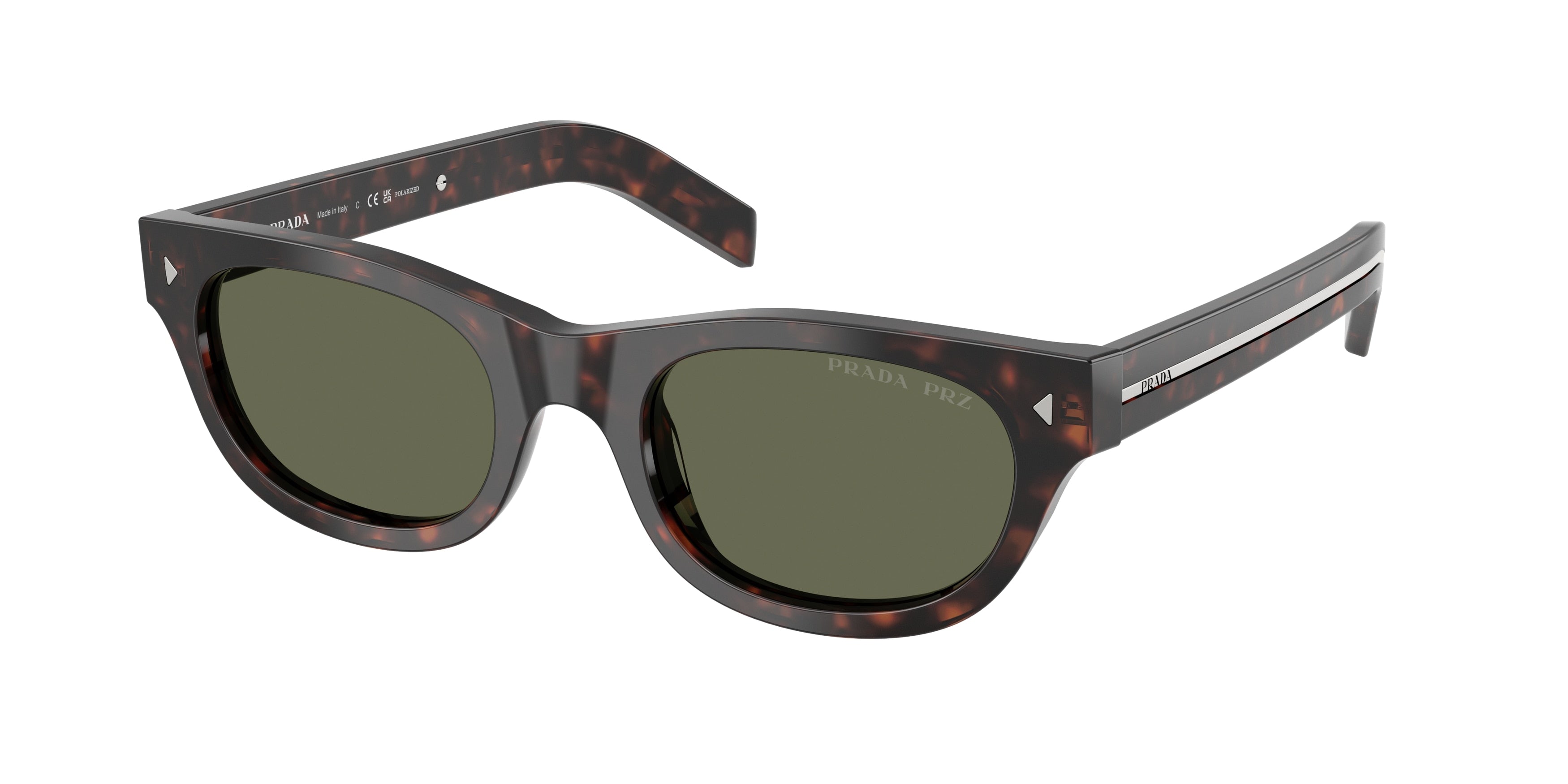 Prada PRC09SF Cat Eye Sunglasses 17N03R-Havana 52-145-20 - Color Map Tortoise