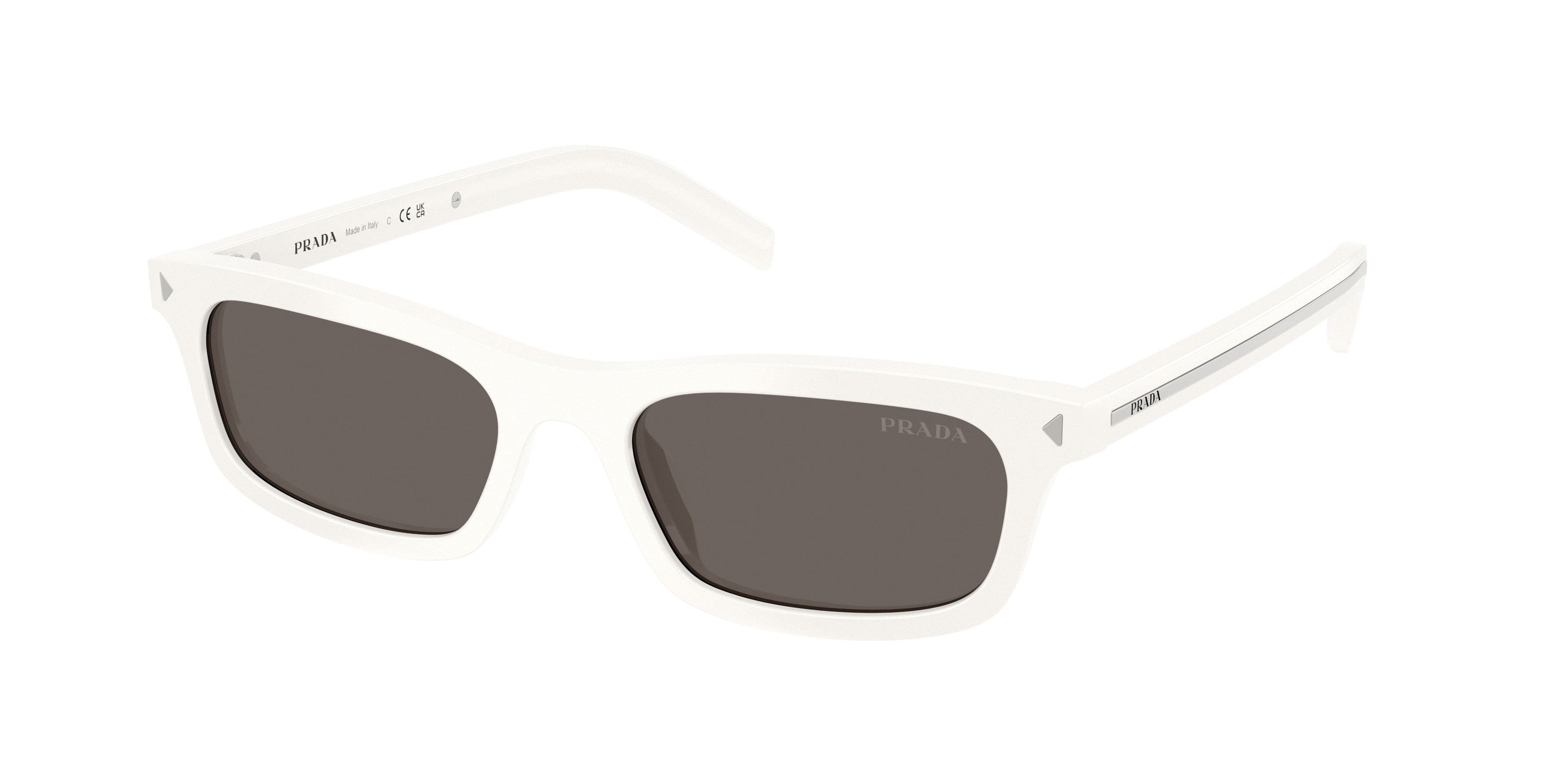 Prada PRD05S Pillow Sunglasses 17K731-Talc 52-145-18 - Color Map White
