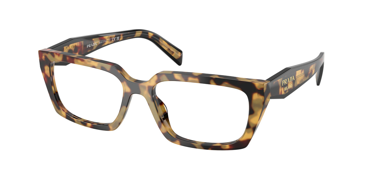 Prada PRD05VF Rectangle Eyeglasses 24L1O1-Medium Havana 55-140-15 - Color Map Tortoise