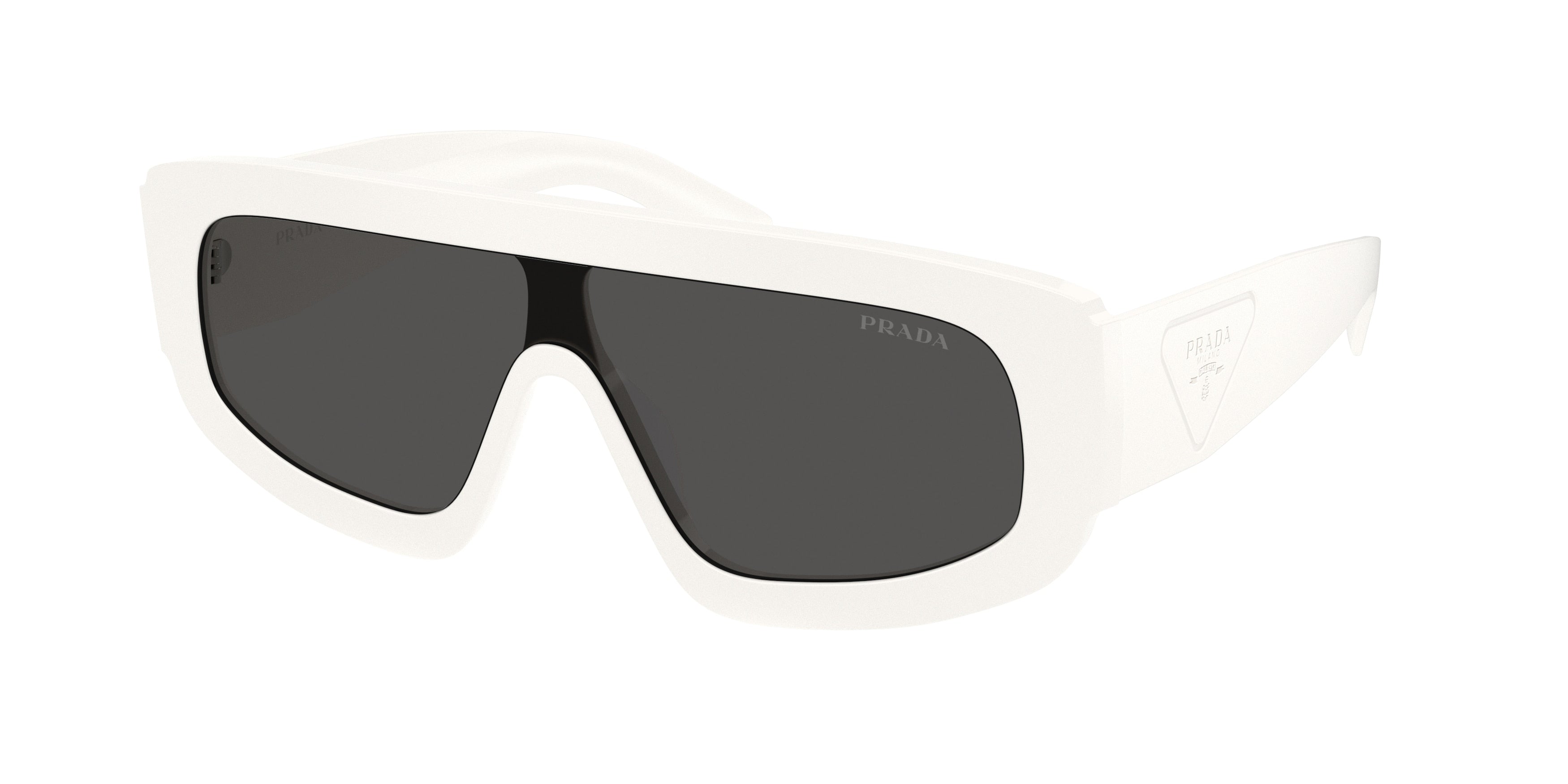 Prada PRD10S Irregular Sunglasses 17K08Z-Talc 0-145-124 - Color Map White