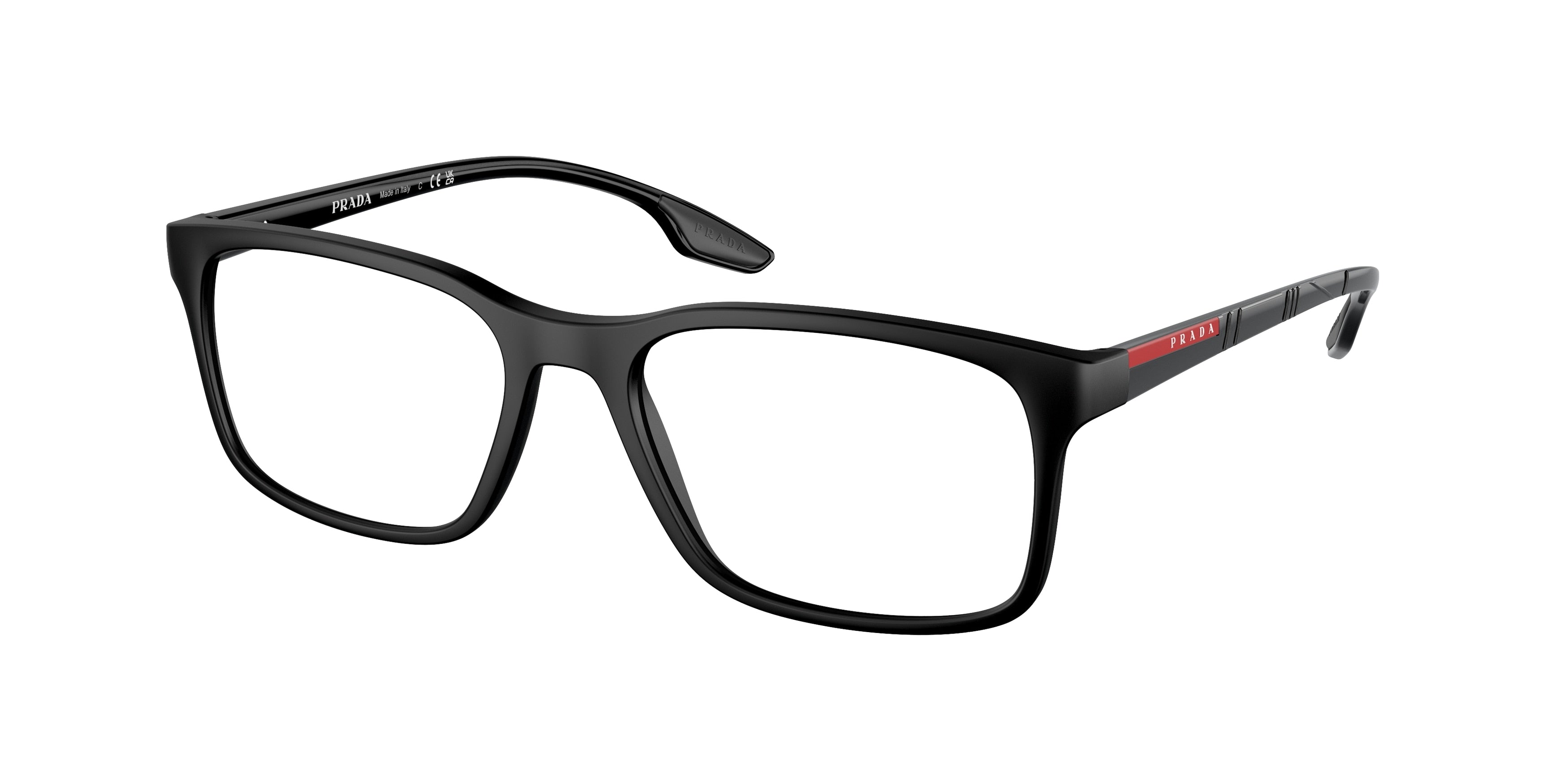 Prada Linea Rossa LIFESTYLE PS01LV Pillow Eyeglasses 1BO1O1-Black 54-145-18 - Color Map Black