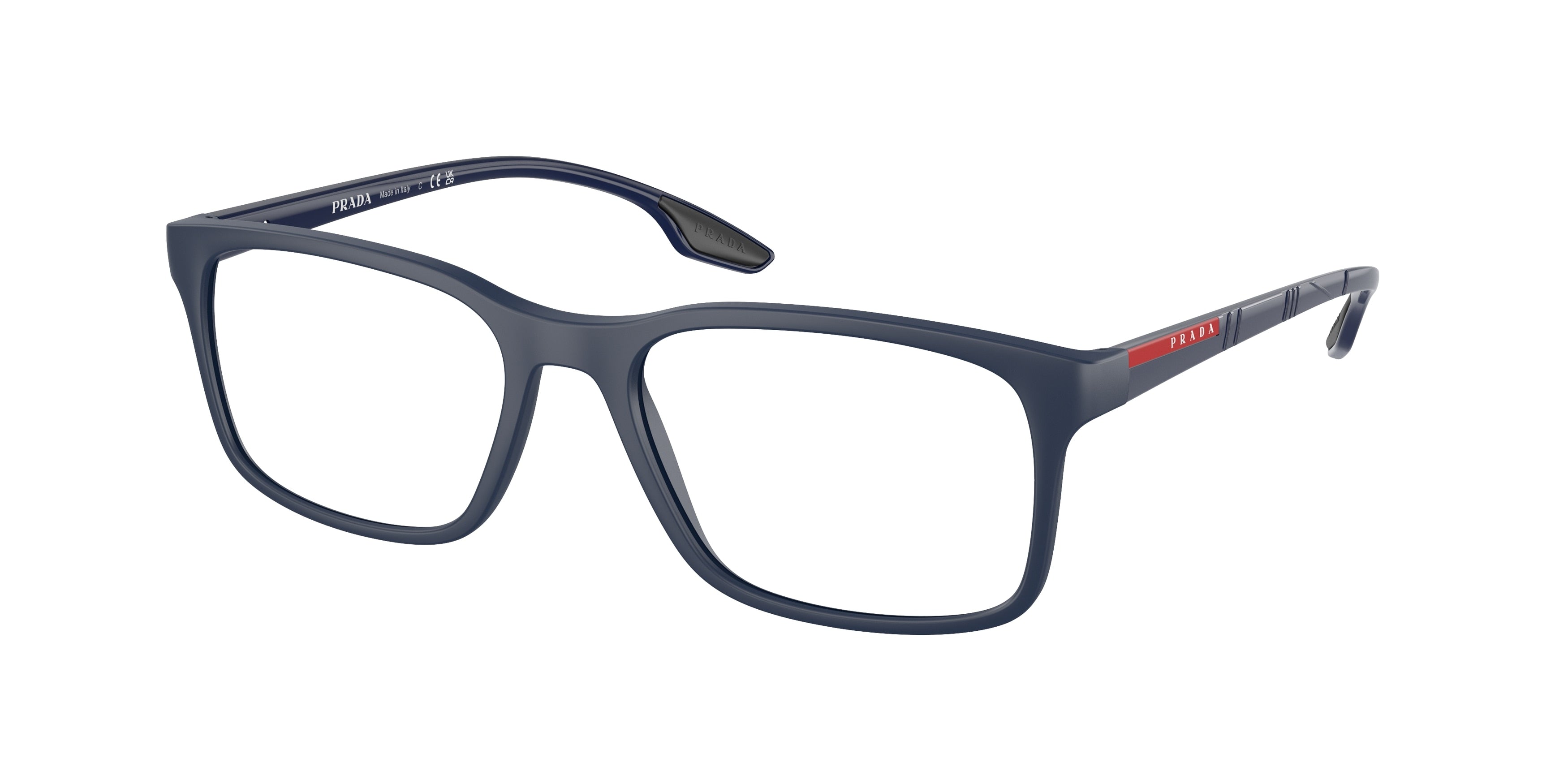 Prada Linea Rossa LIFESTYLE PS01LV Pillow Eyeglasses TWY1O1-Matte Blue 54-145-18 - Color Map Blue