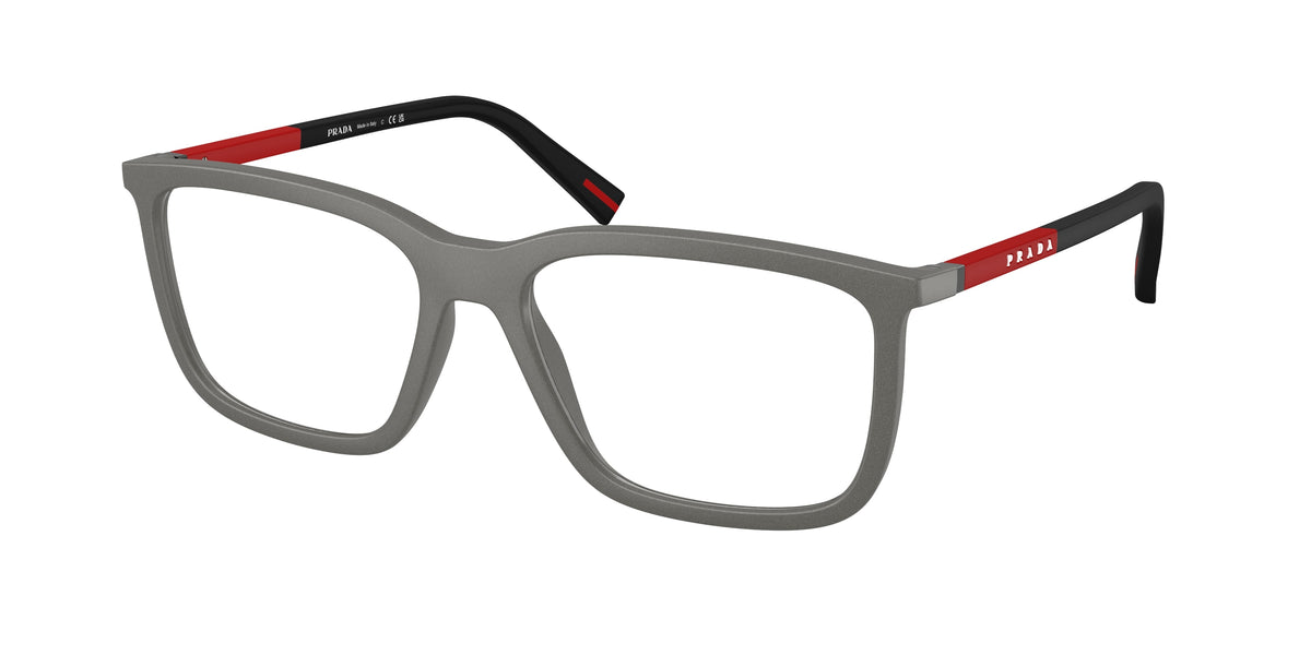 Prada Linea Rossa PS01SV Pillow Eyeglasses for Men — Free Shipping - 54-145-17 / 16X1O1-Metal Grey