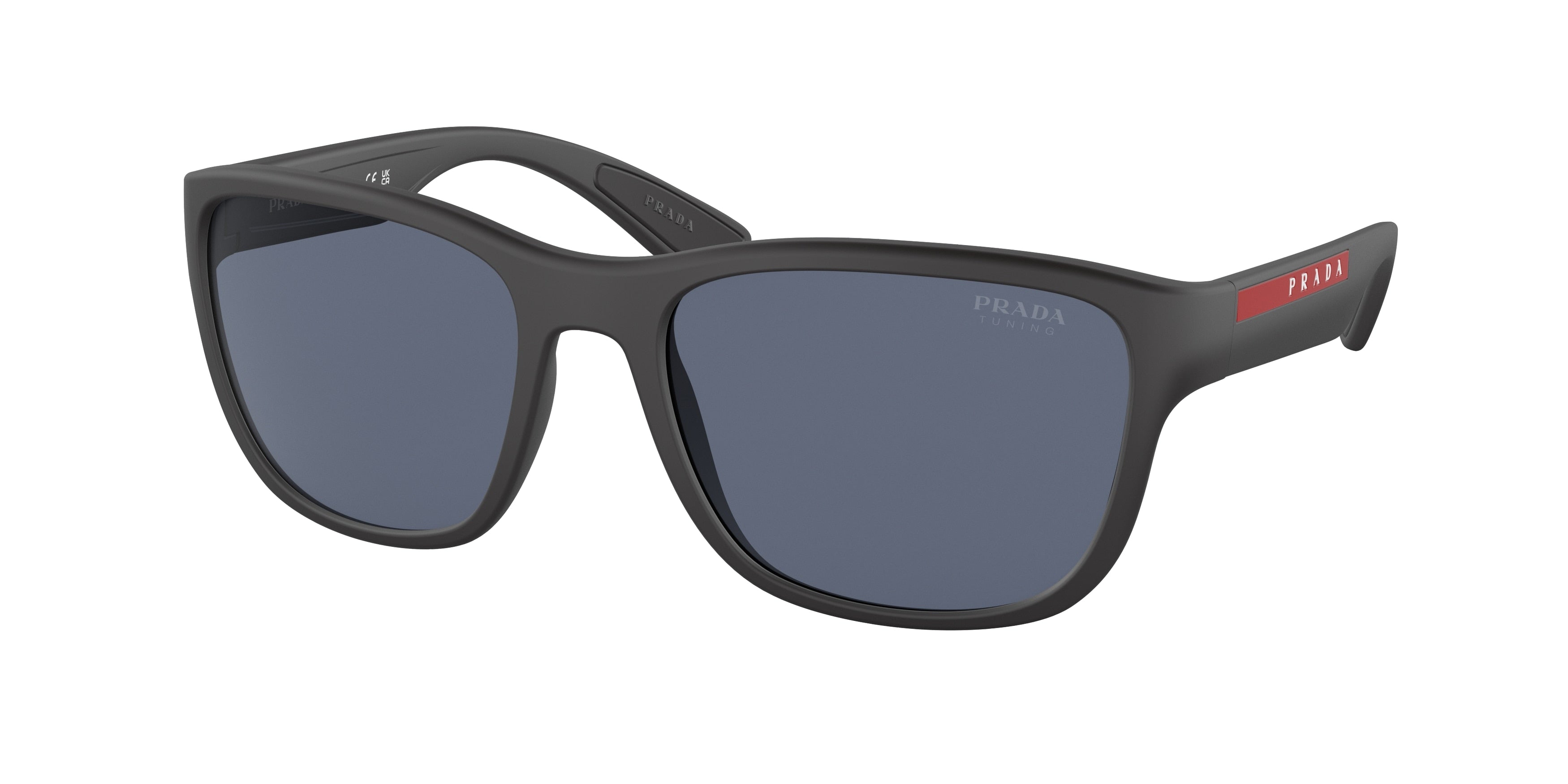 Prada Linea Rossa ACTIVE PS01US Pillow Sunglasses DG009R-Rubber Black 59-145-19 - Color Map Black