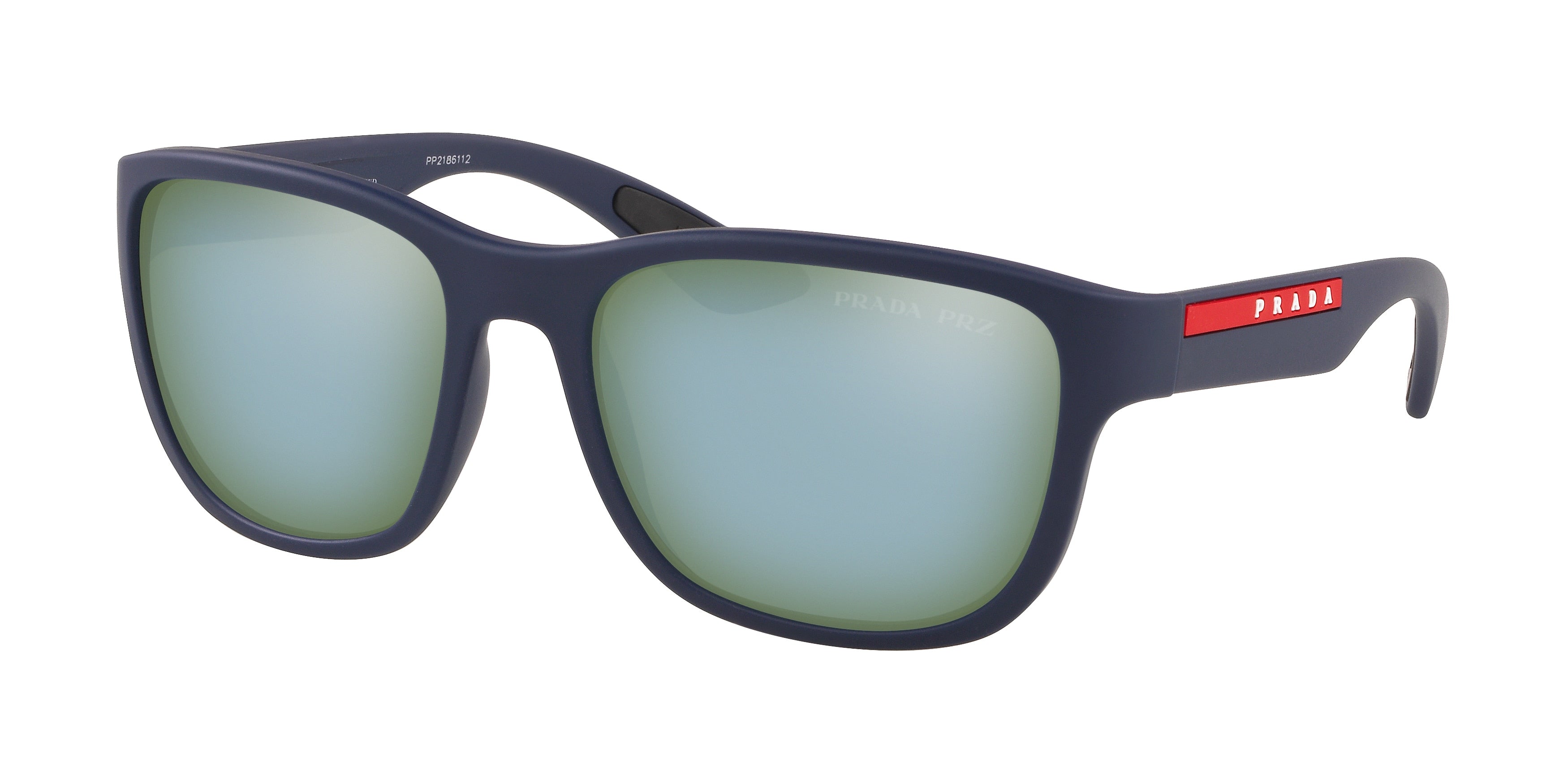 Prada Linea Rossa ACTIVE PS01US Pillow Sunglasses TFY740-Blue Rubber 59-145-19 - Color Map Blue