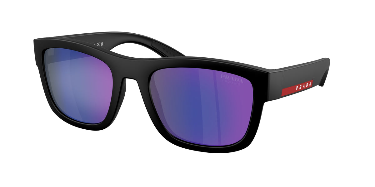 Prada Linea Rossa PS01ZS Pillow Sunglasses 1BO05U-Matte Black 53-140-21 - Color Map Black