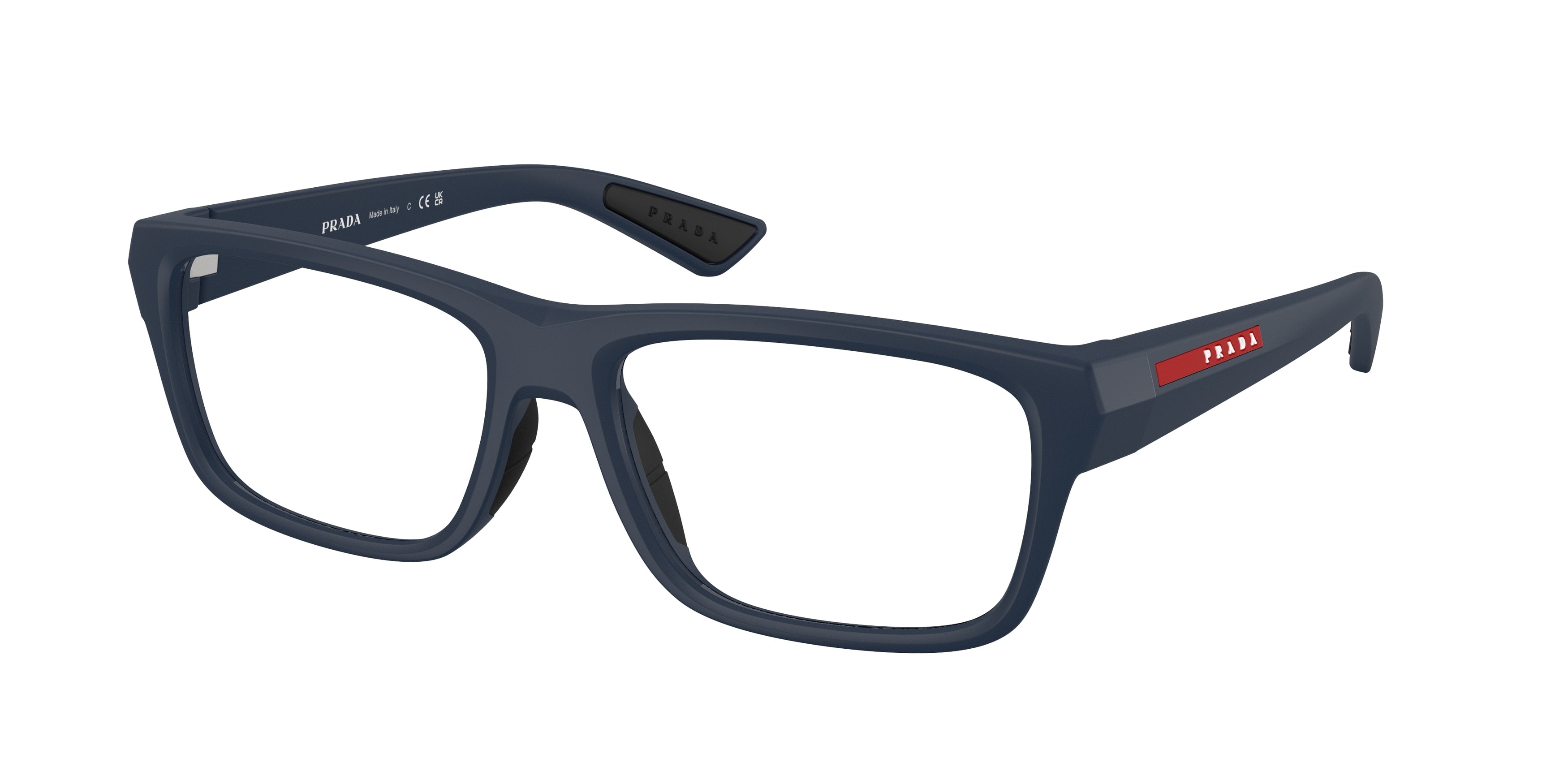 Prada Linea Rossa PS02TVF Pillow Eyeglasses MAG1O1-Matte Blue 56-145-17 - Color Map Blue