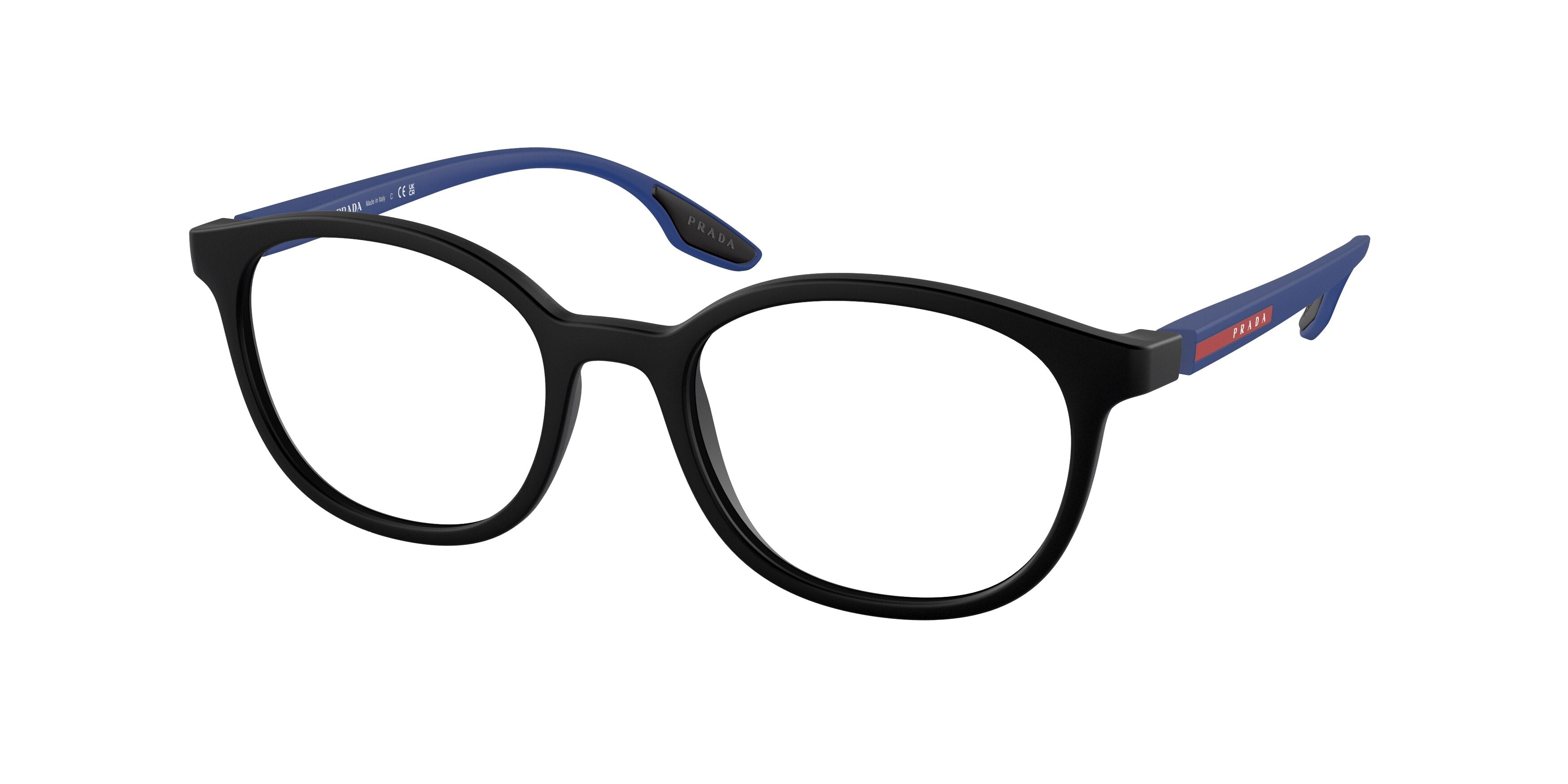 Prada Linea Rossa PS03NV Phantos Eyeglasses  16G1O1-Matte Black 51-145-19 - Color Map Black