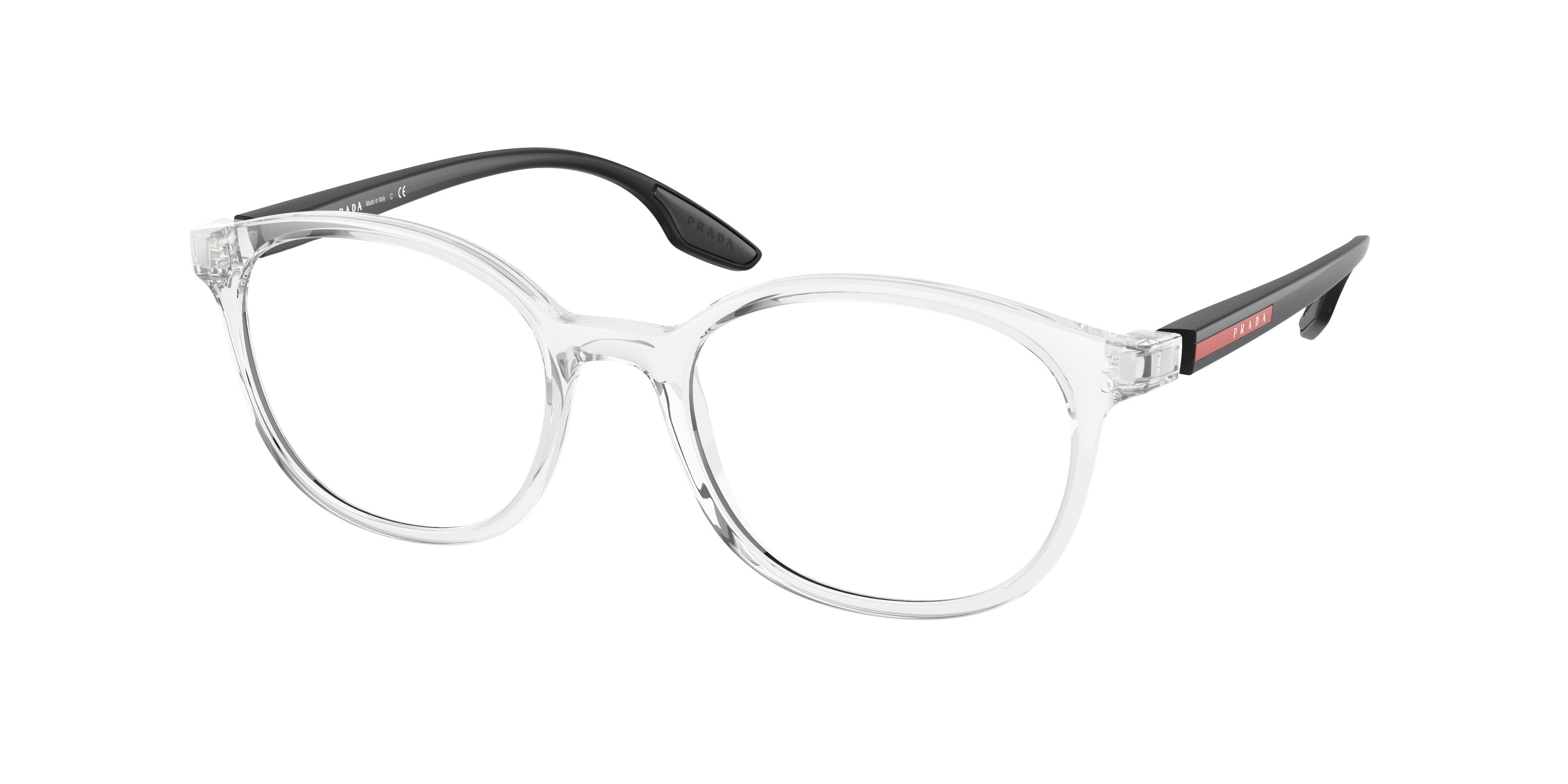 Prada Linea Rossa PS03NV Phantos Eyeglasses  2AZ1O1-Crystal 51-145-19 - Color Map Transparent