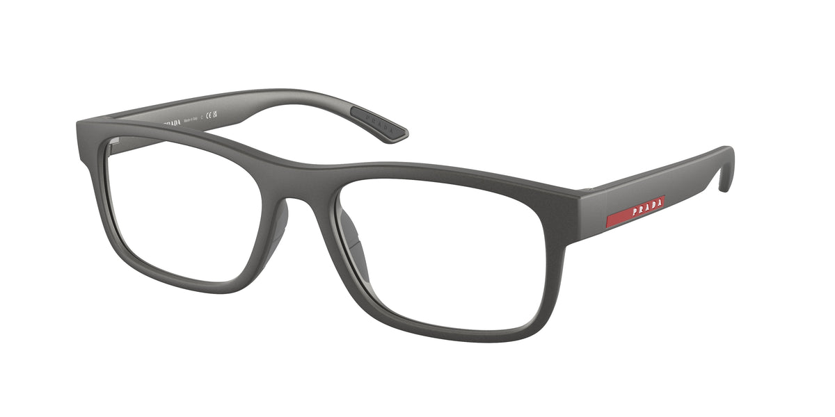 Prada Linea Rossa PS04QV Rectangle Eyeglasses 16X1O1- 54-145-18 - Color Map Silver