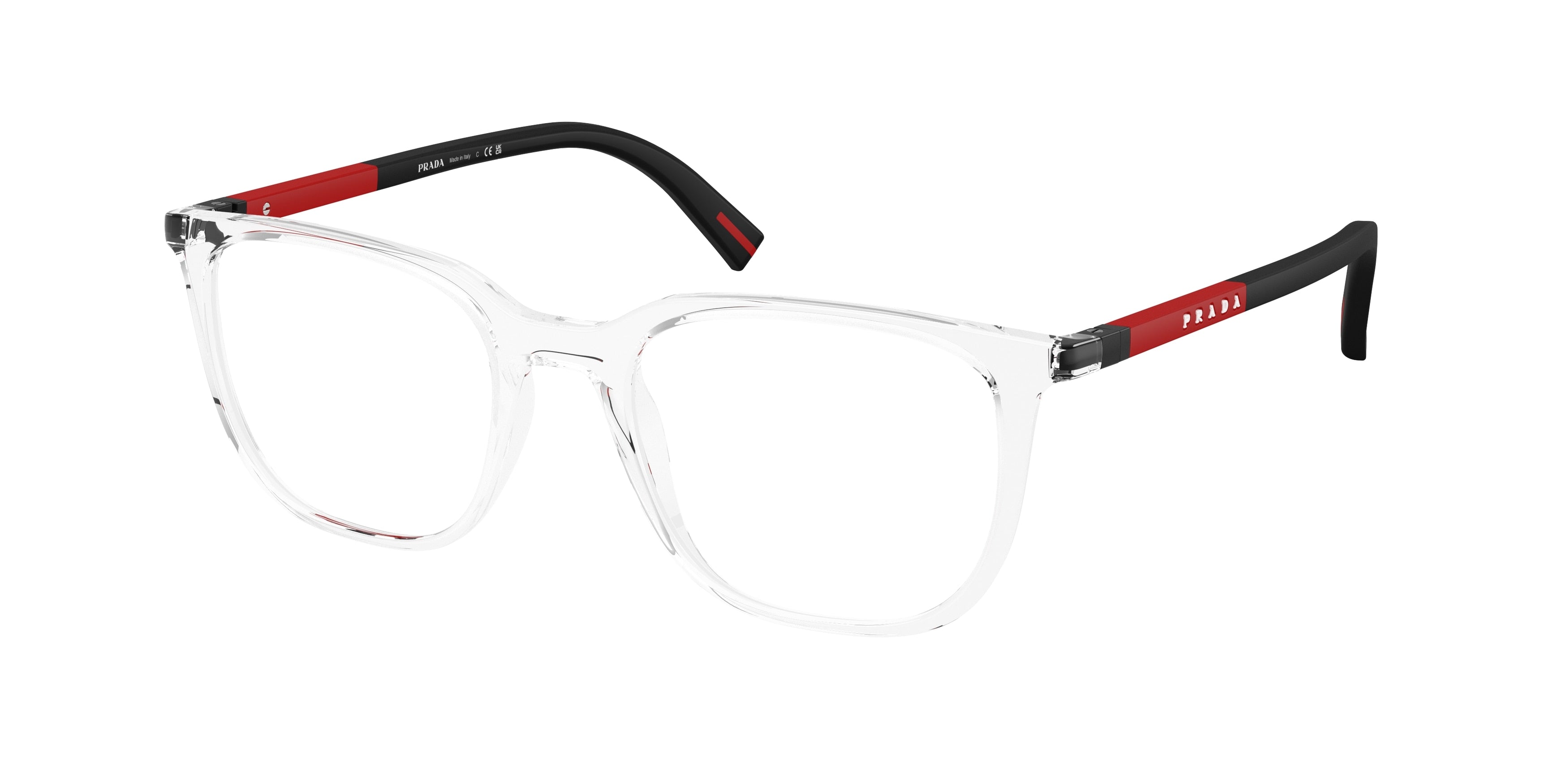 Prada Linea Rossa PS04RV Pillow Eyeglasses 2AZ1O1-Transparent 50-145-19 - Color Map Transparent